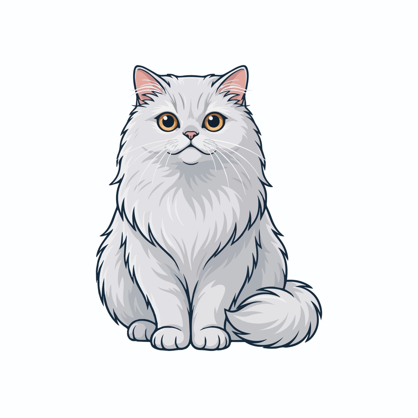 free-cute-fluffy-white-cat-vector-adorable-persian-cat-mascot-clipart