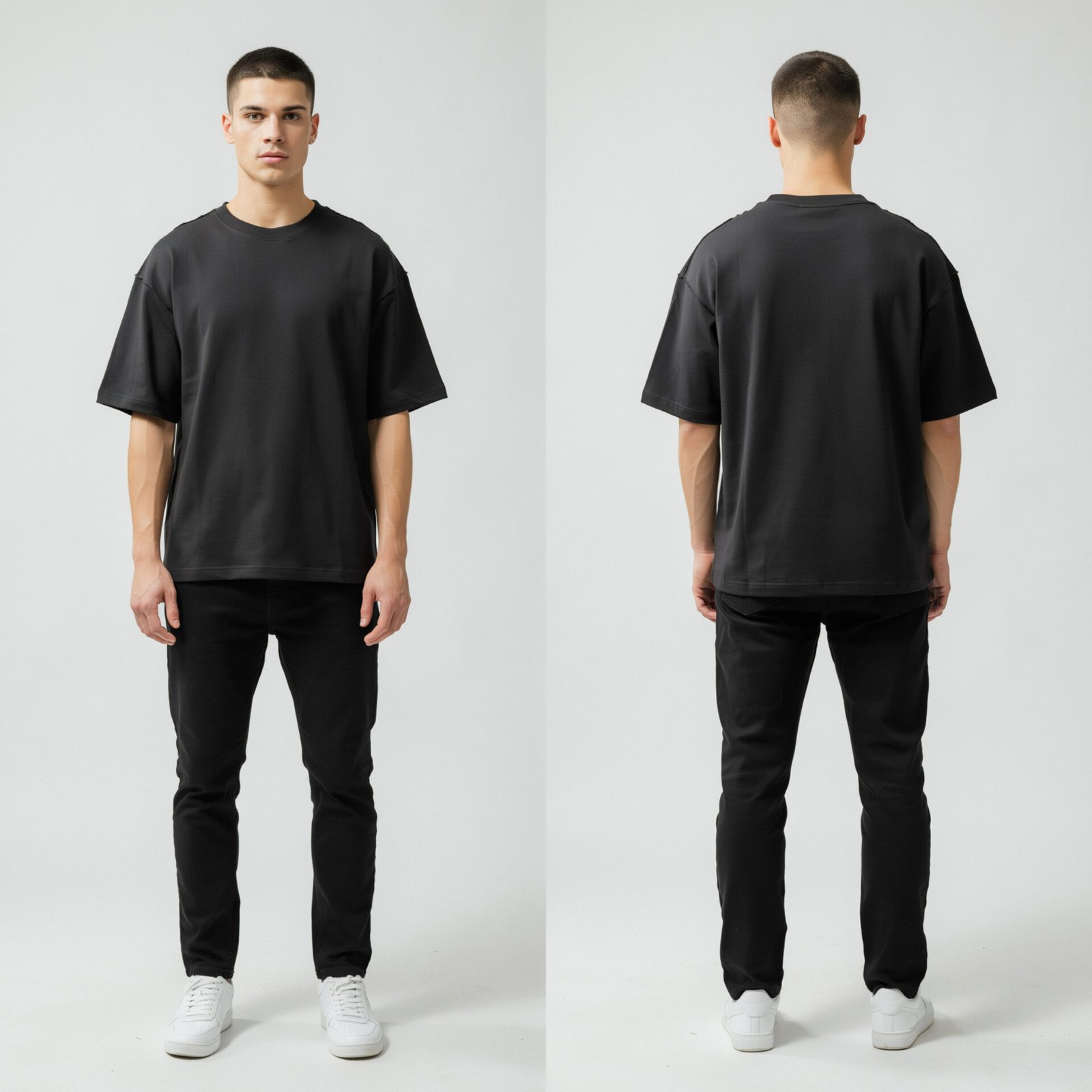 blank-light-grey-oversized-t-shirt-mockup-front-and-back-view-on-male-model