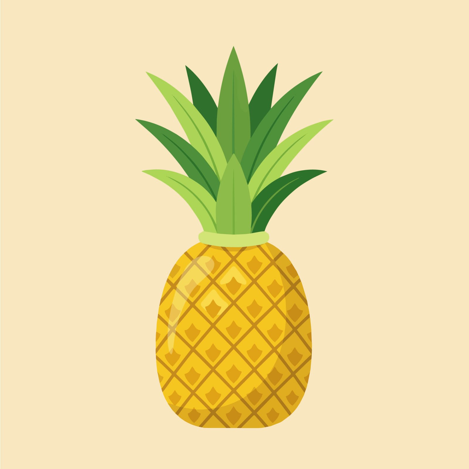 sweet-pineapple-vector-graphic-on-warm-cream-background