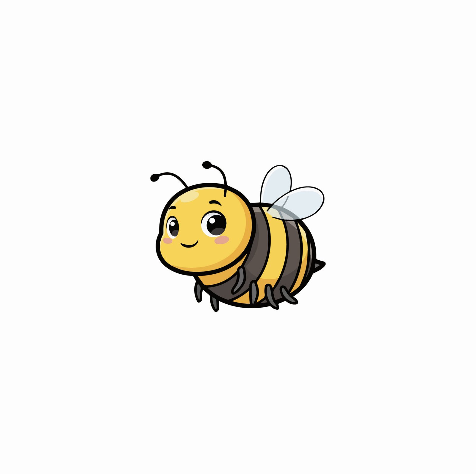 free-cute-honey-bee-vector-illustration-flying-cartoon-mascot-clipart