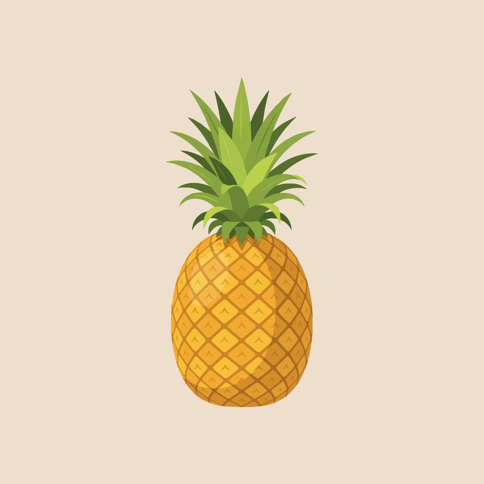 ripe-tropical-pineapple-with-green-leaves-and-textured-skin