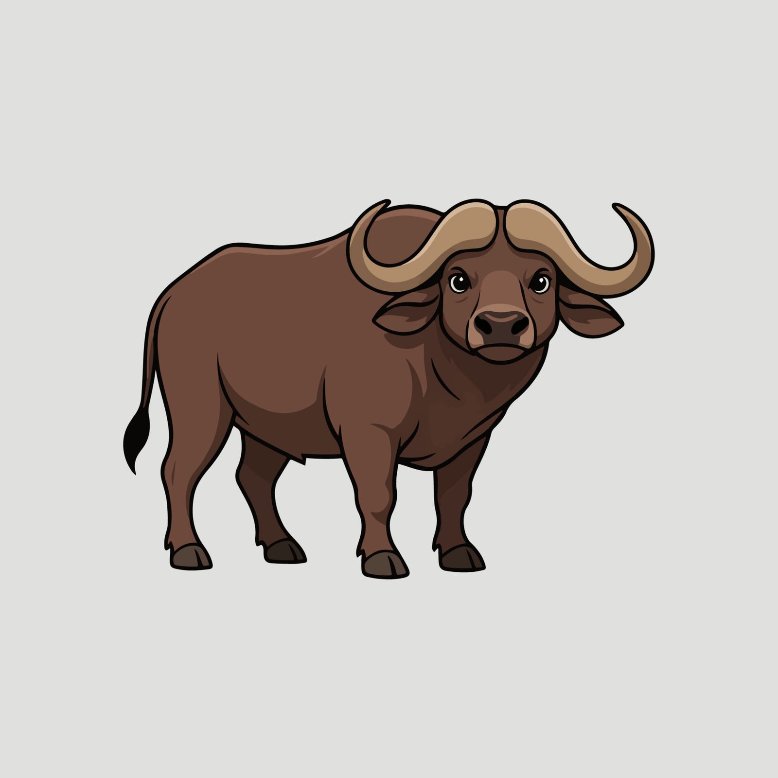 african-buffalo-vector-illustration-isolated-wild-animal