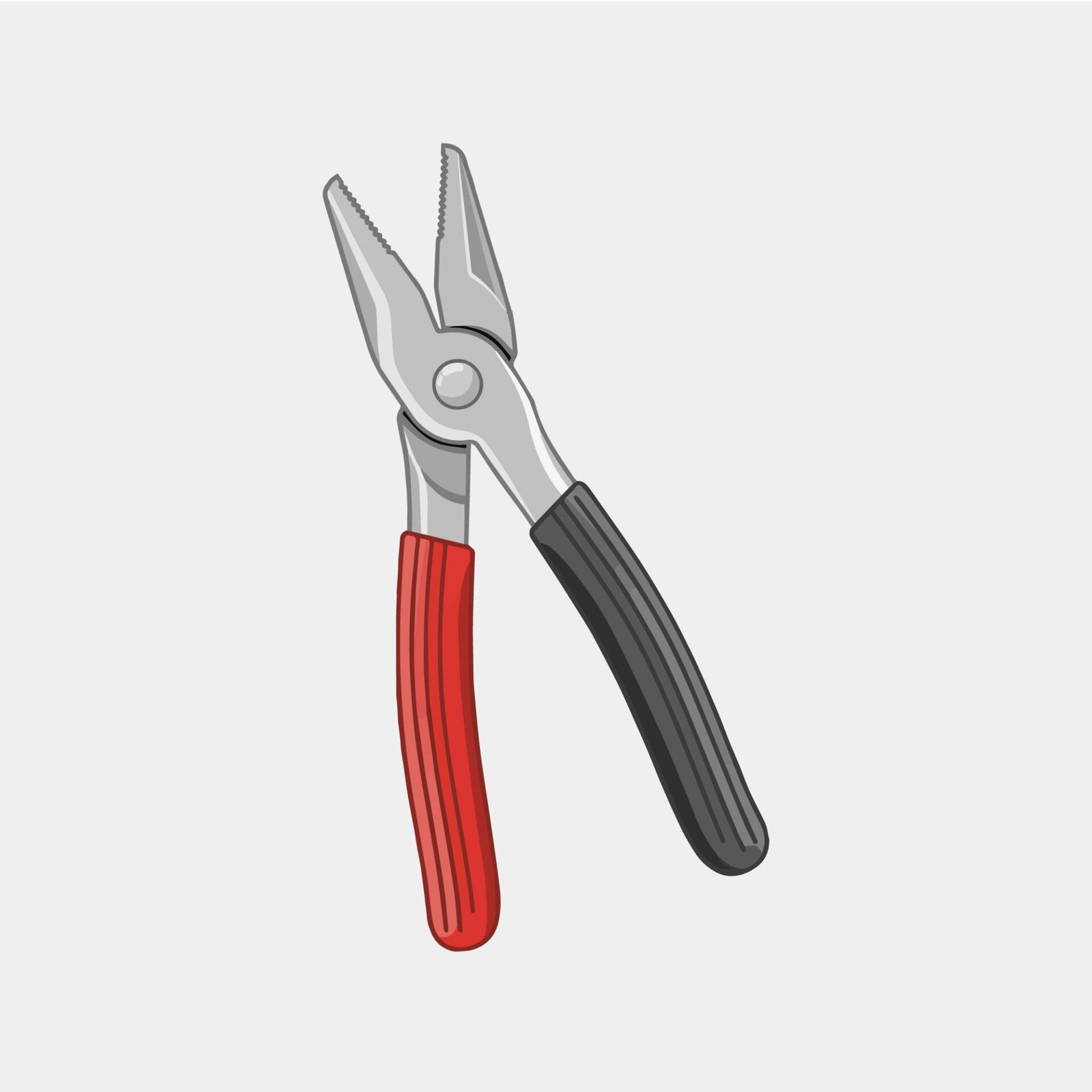 steel-pliers-hand-tool-vector-illustration