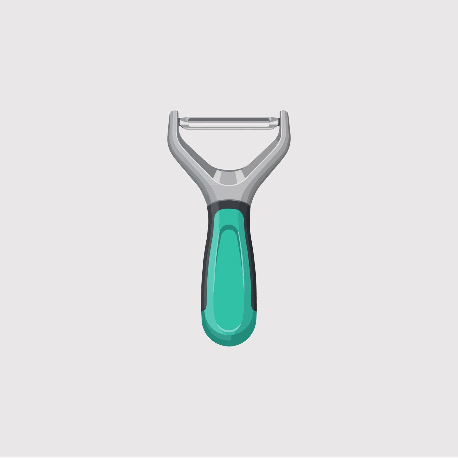 y-shaped-vegetable-peeler-kitchen-tool-vector-illustration