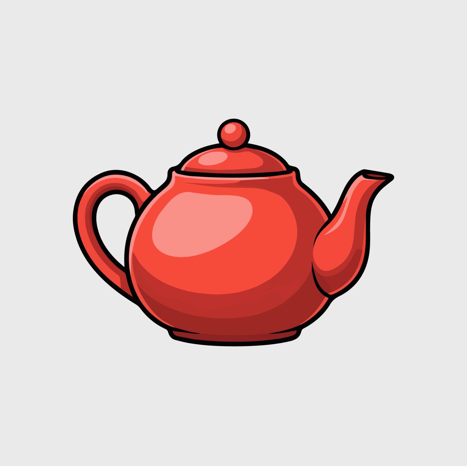 vector-illustration-of-red-ceramic-teapot