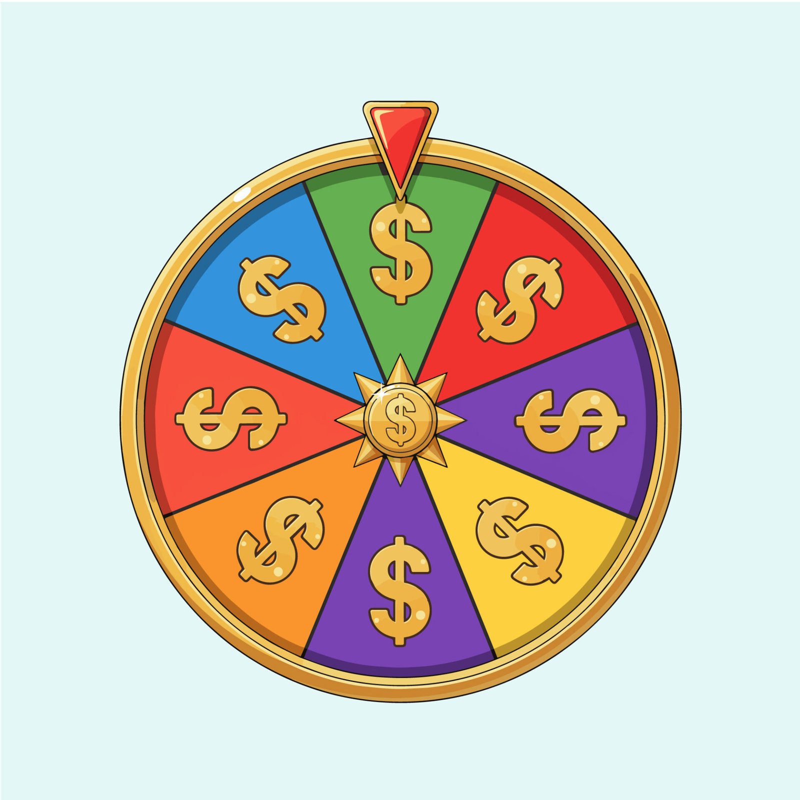 vector-illustration-of-wheel-of-fortune-with-dollar-signs