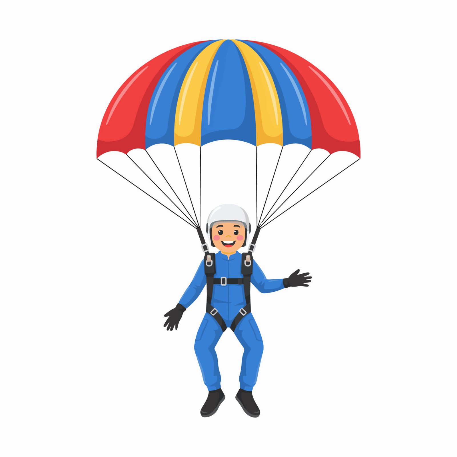 skydiver-parachuting-vector-illustration