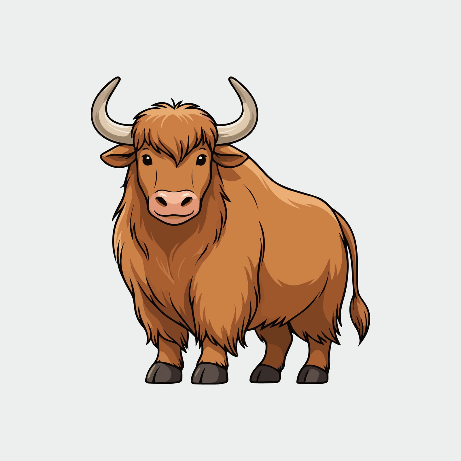 cute-yak-highland-cow-vector-illustration