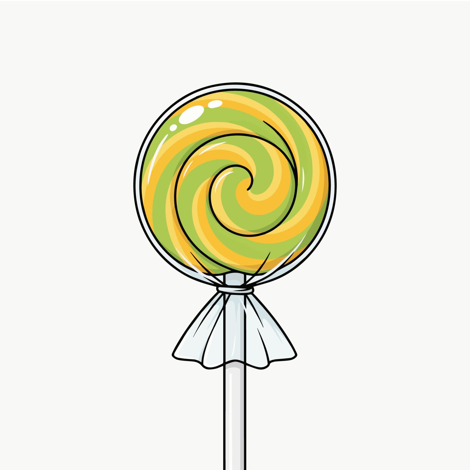 green-and-yellow-wrapped-swirl-lollipop-vector