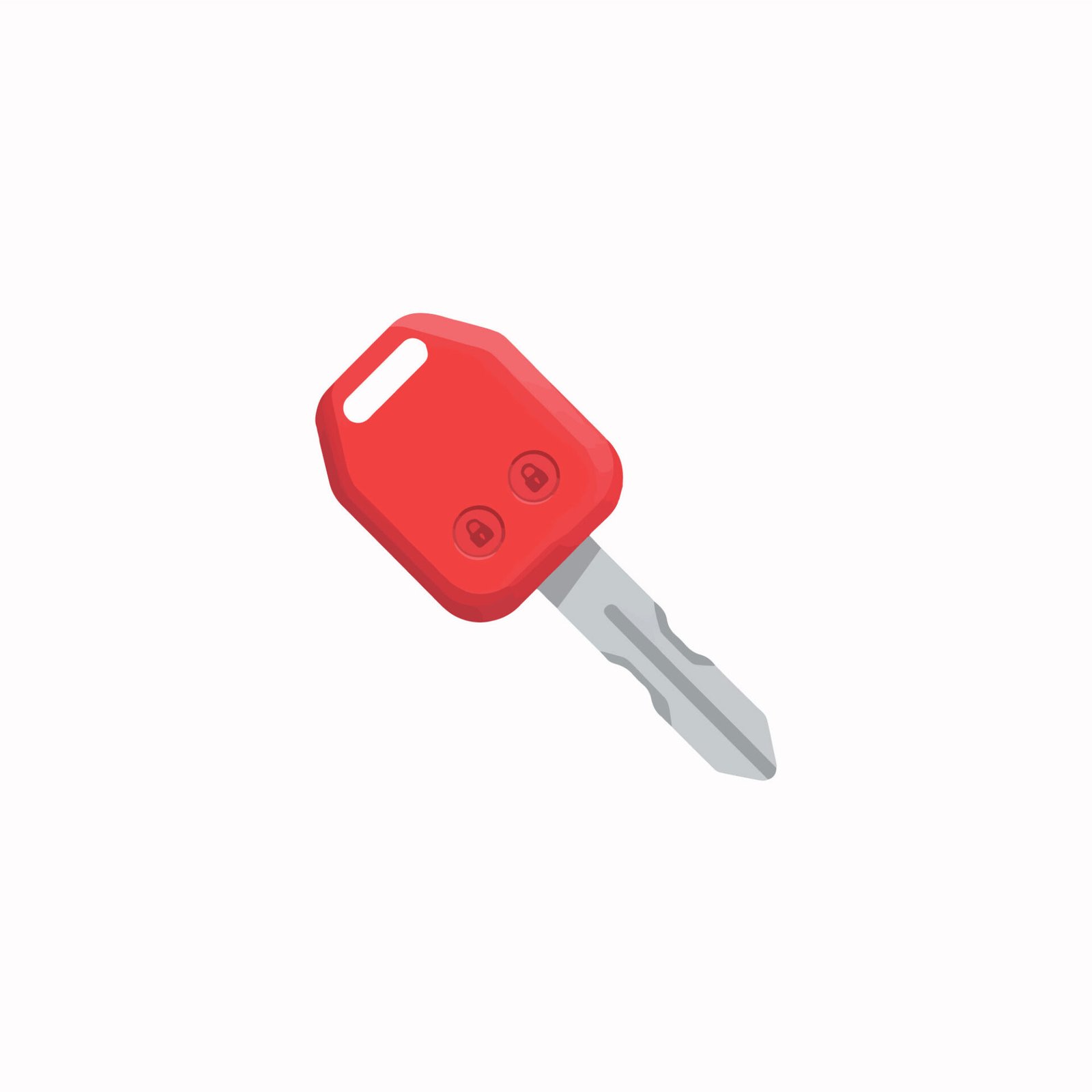 red-remote-car-key-vector-illustration