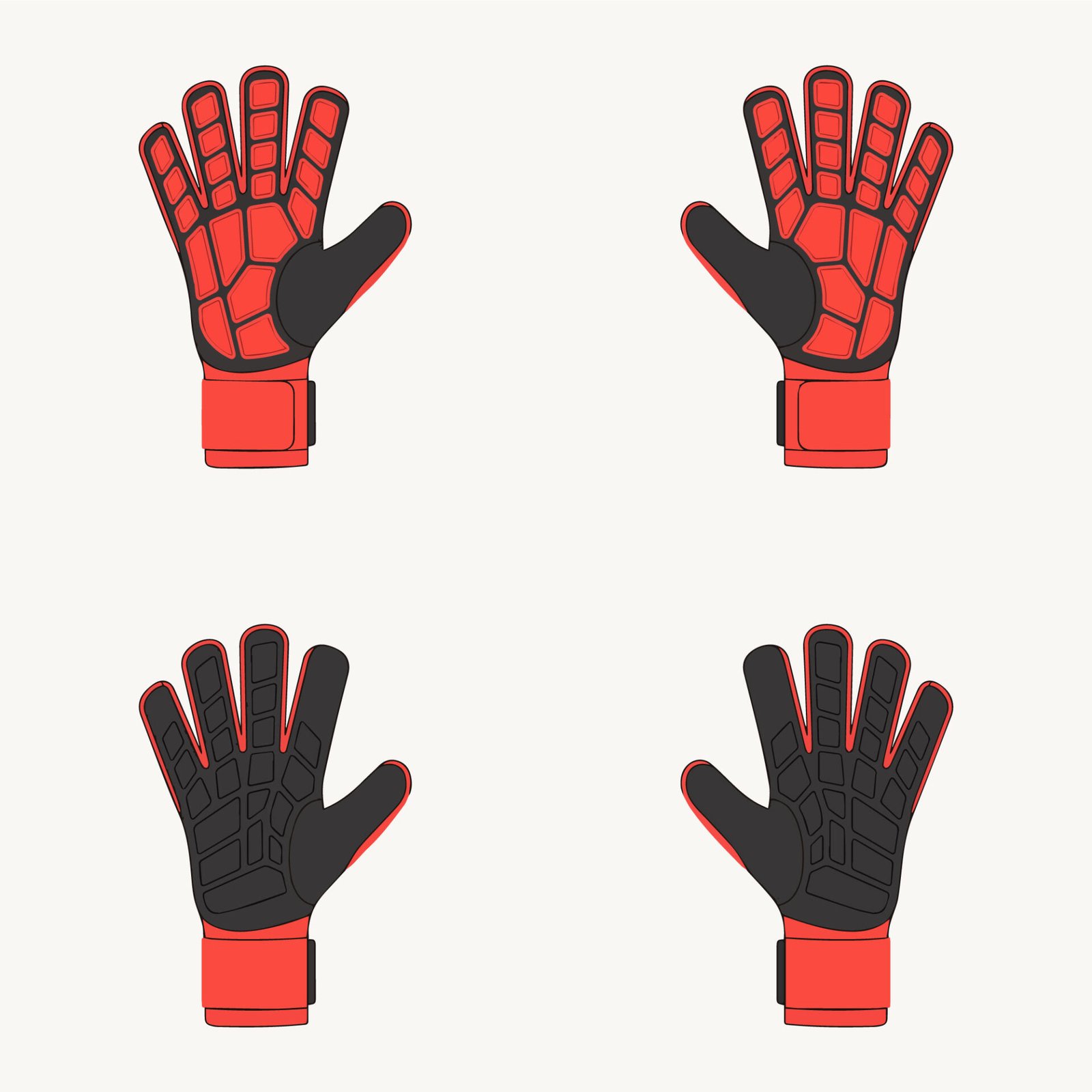goalkeeper-gloves-vector-illustration-set