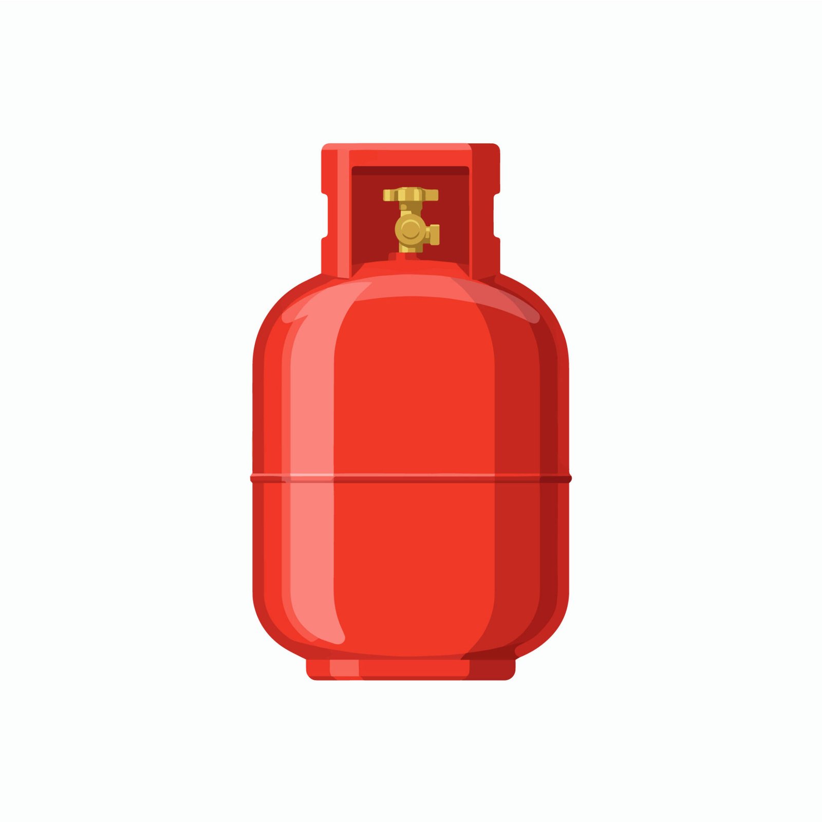 red-gas-cylinder-vector-illustration