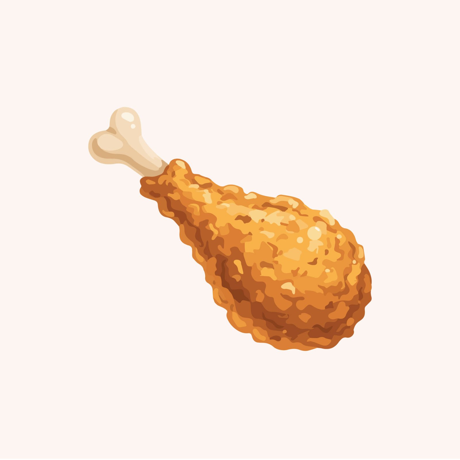 crispy-fried-chicken-drumstick-vector-illustration