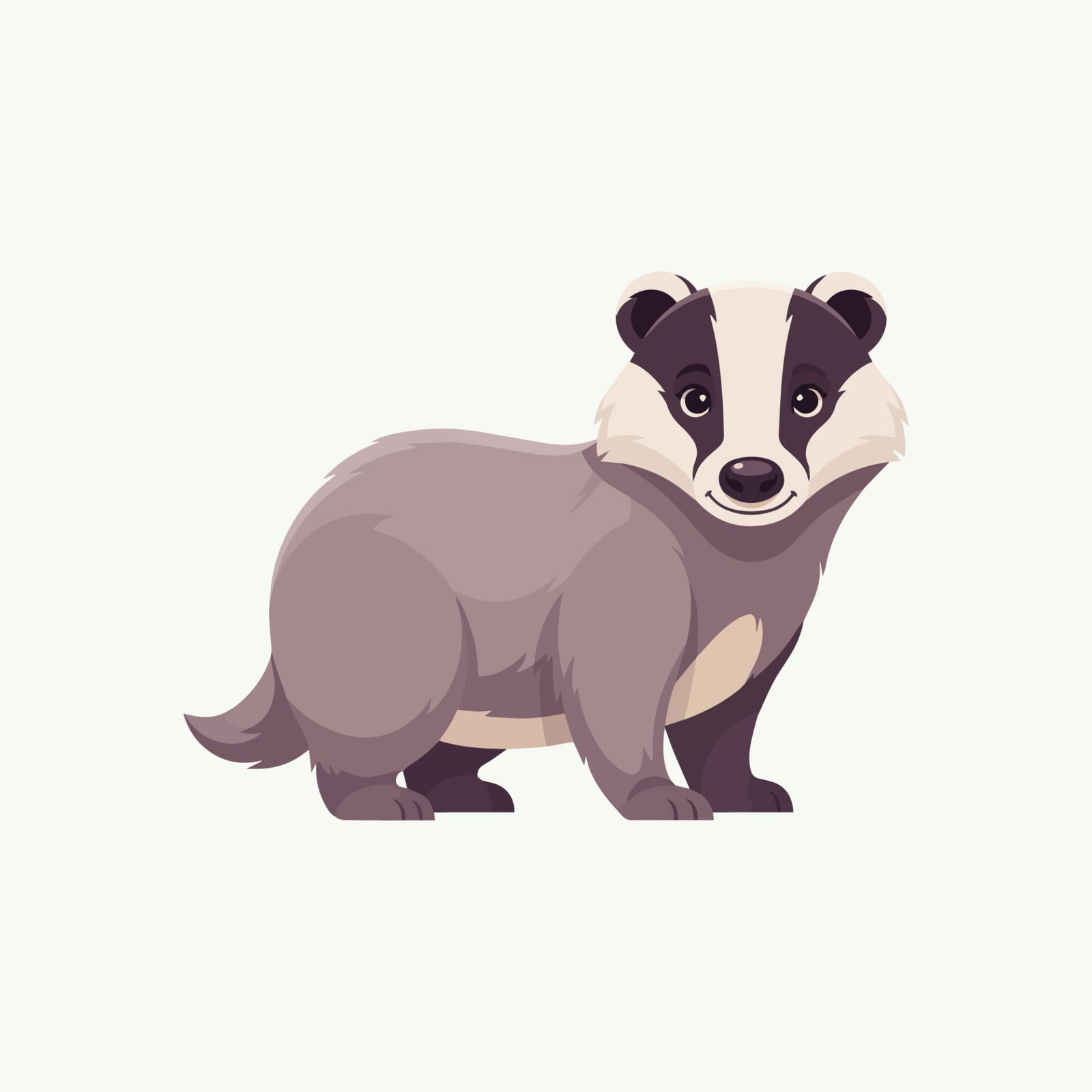 cute-badger-animal-vector-illustration