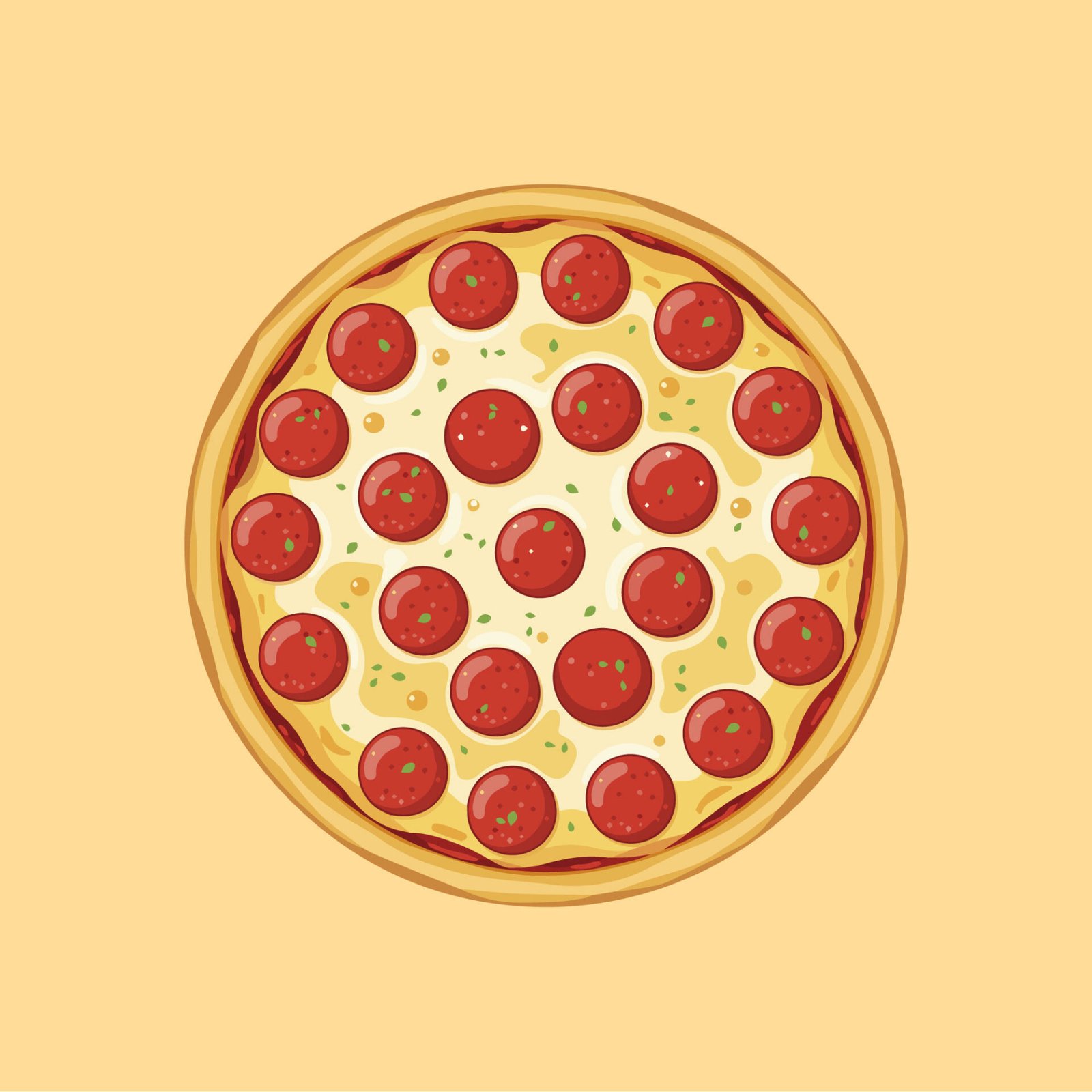 fresh-pepperoni-pizza-vector-illustration-from-top-view