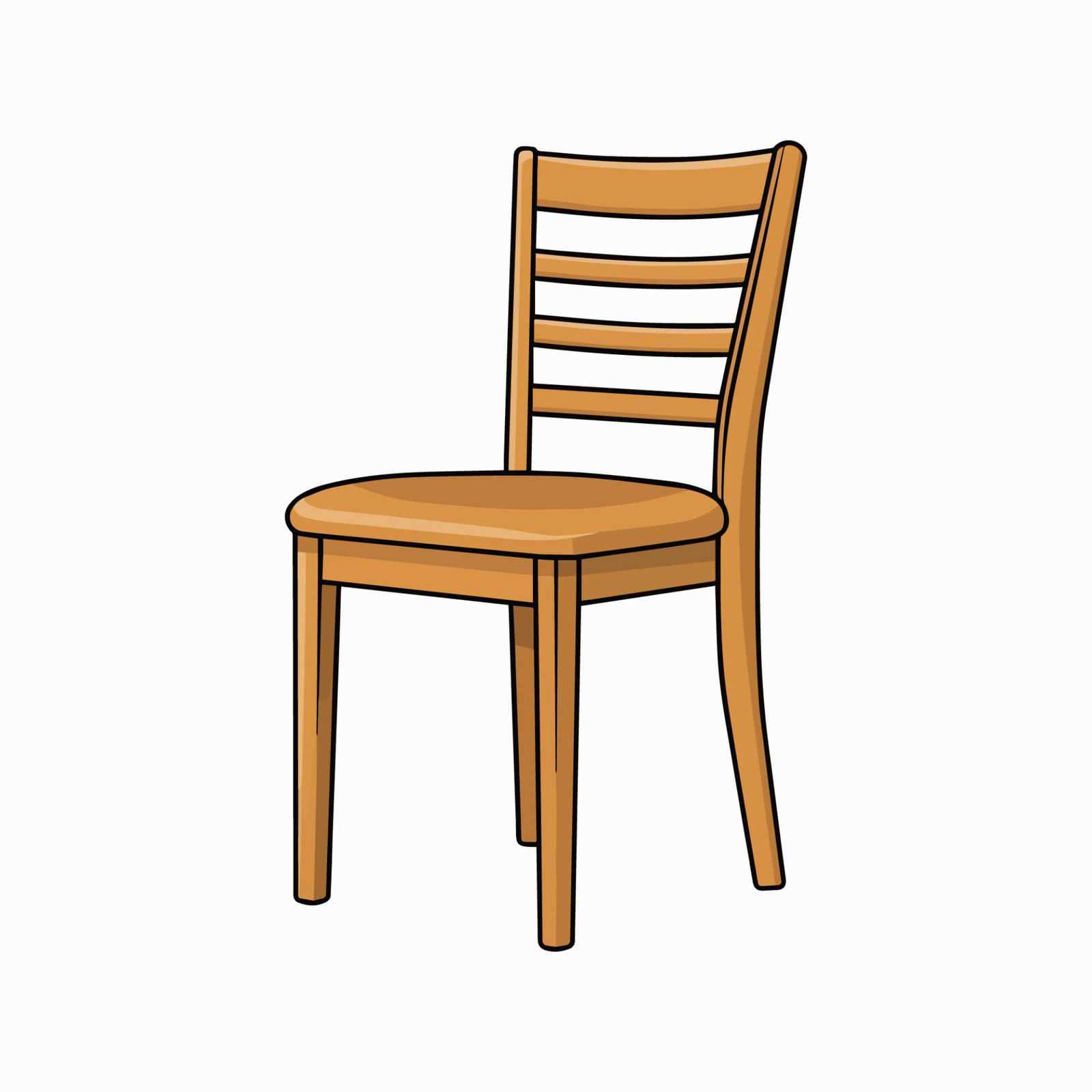 wooden-dining-chair-vector-illustration