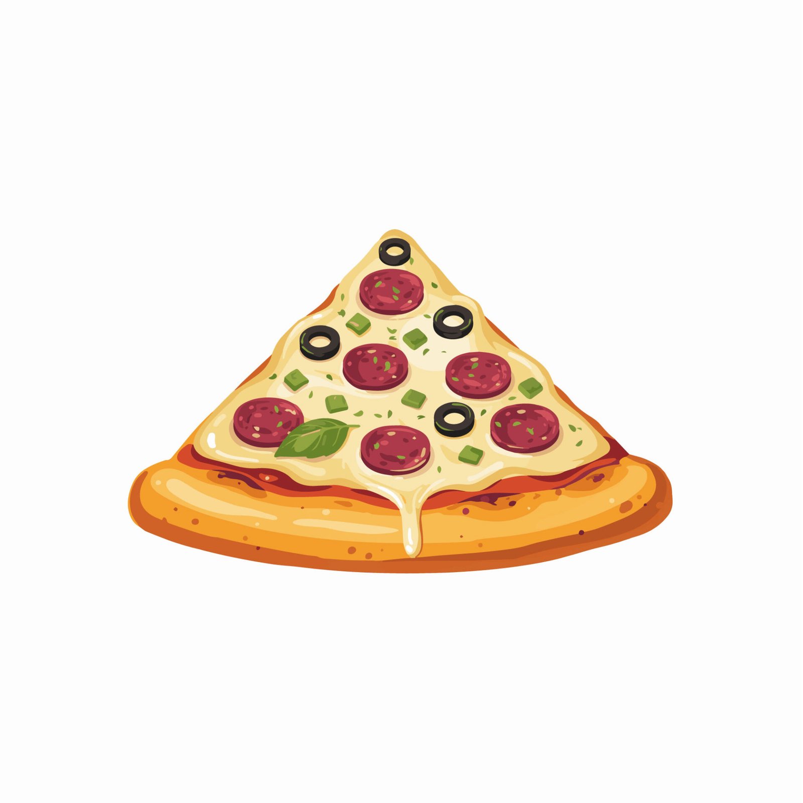 supreme-pepperoni-pizza-slice-vector-illustration-with-black-olives
