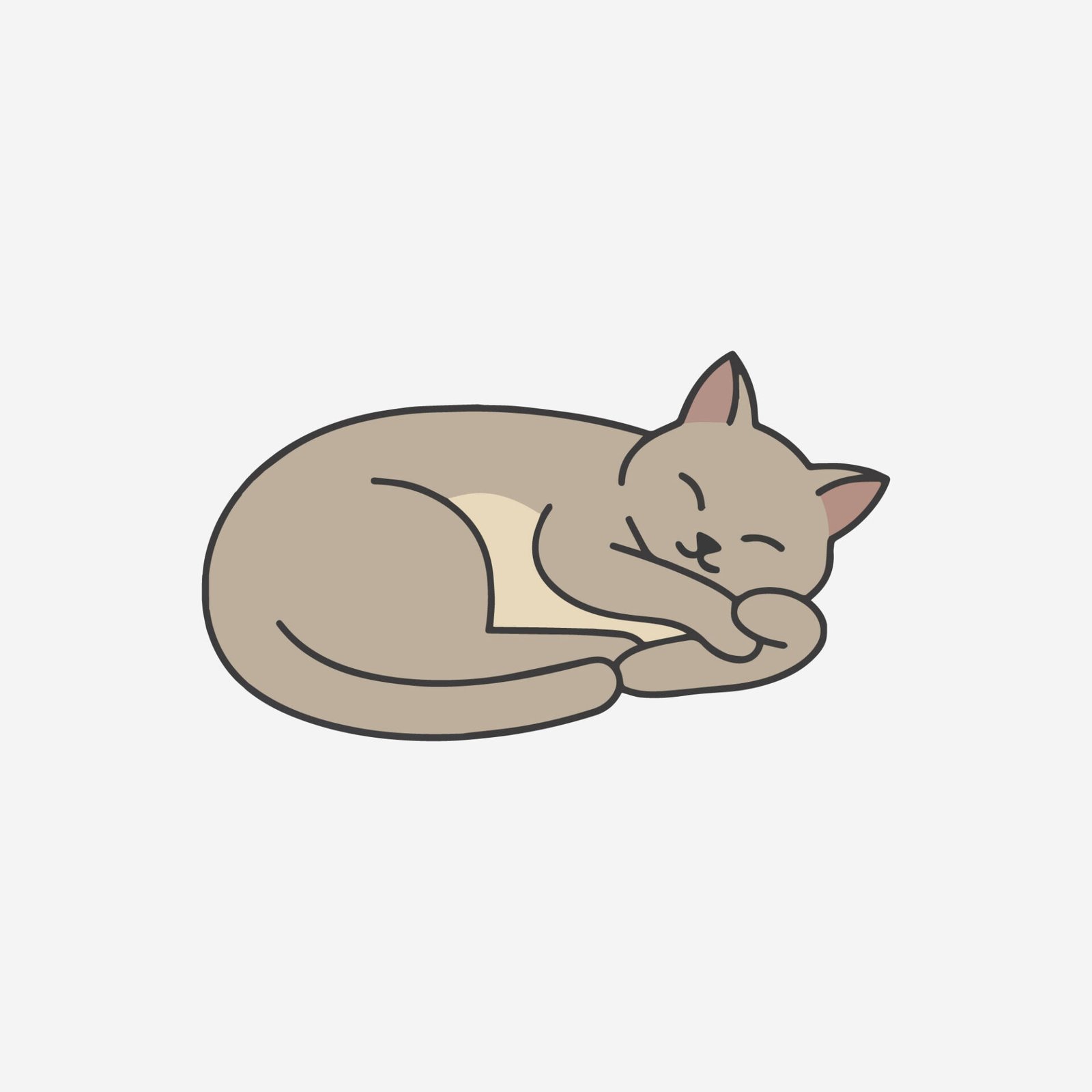 cute-sleeping-cat-vector-illustration-minimalist-cartoon-feline