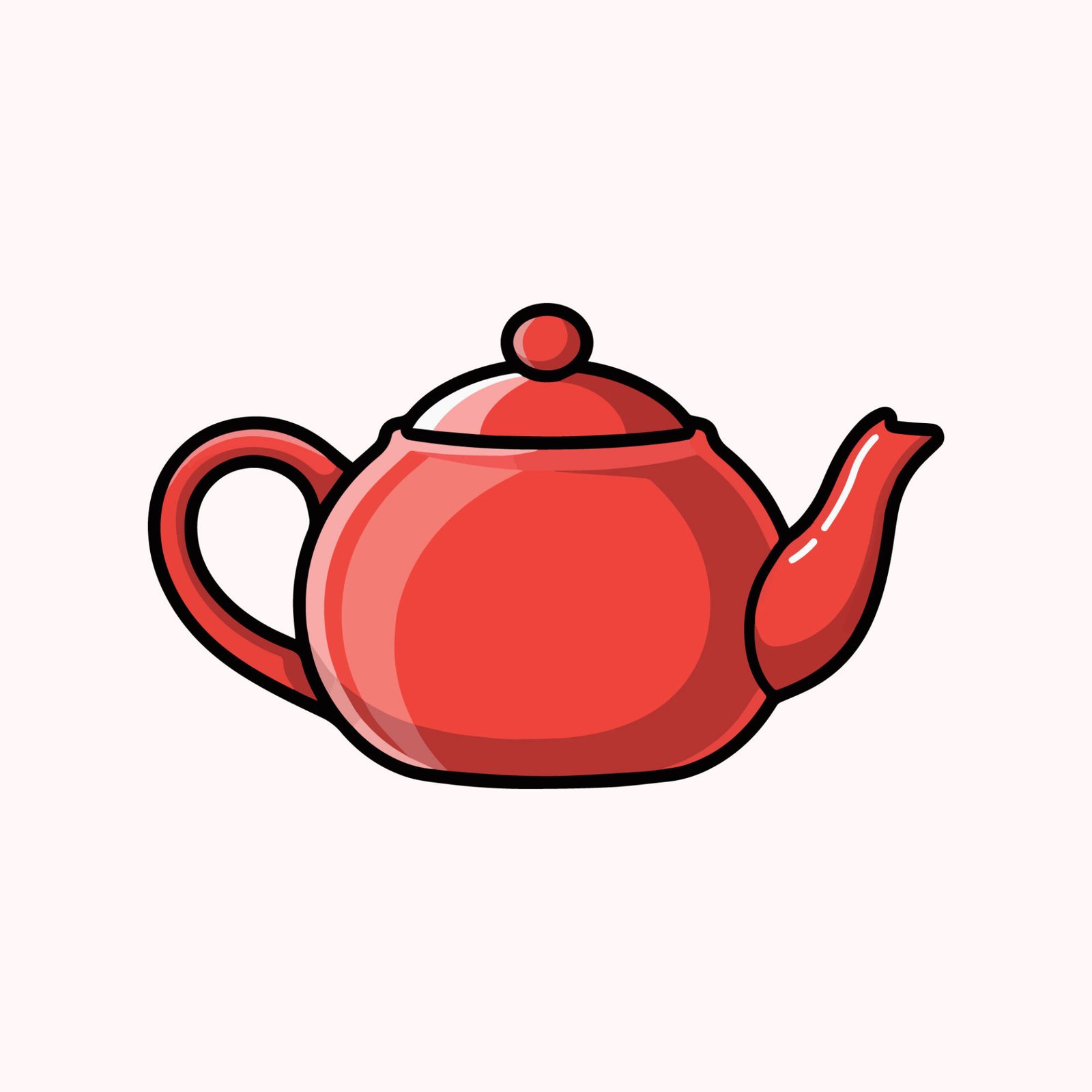 red-teapot-flat-vector-icon