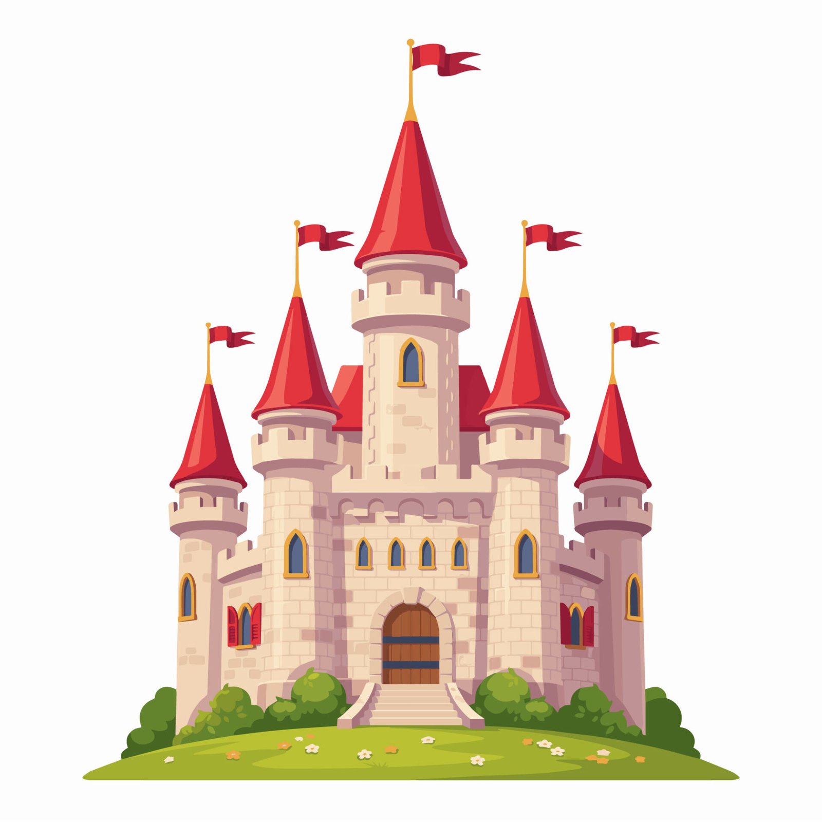 fantasy-princess-castle-flat-vector-icon
