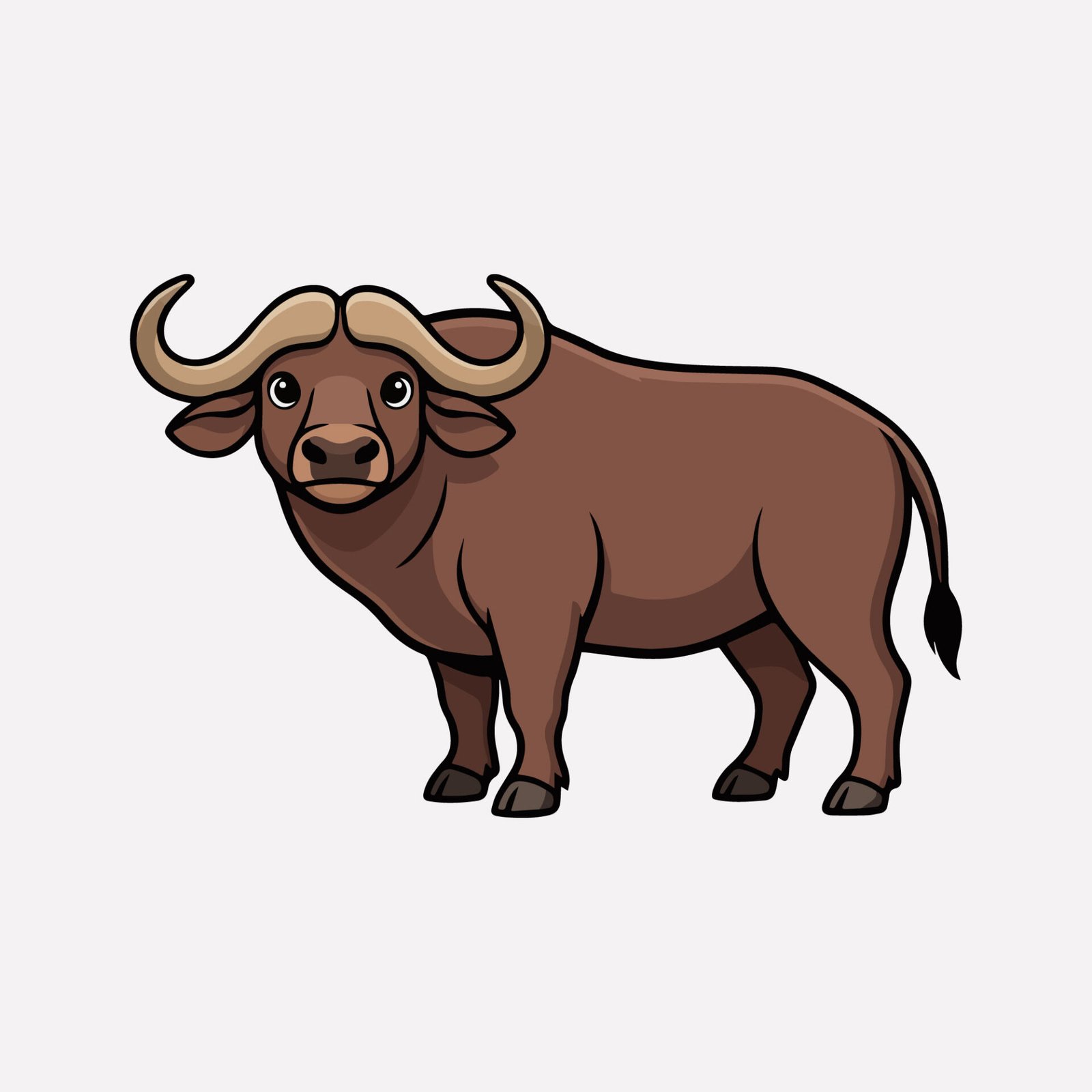 cape-buffalo-wild-animal-vector-illustration-isolated