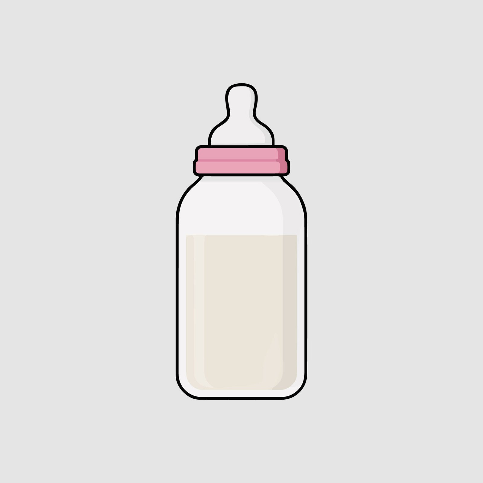 baby-milk-bottle-with-pink-cap-vector-illustration