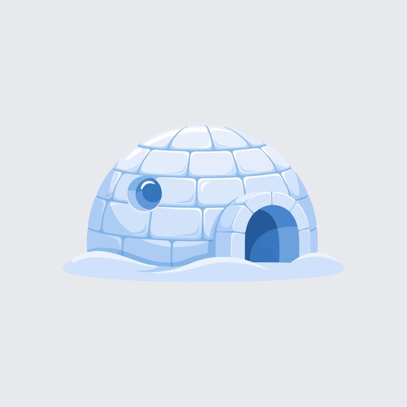 arctic-ice-igloo-vector-illustration