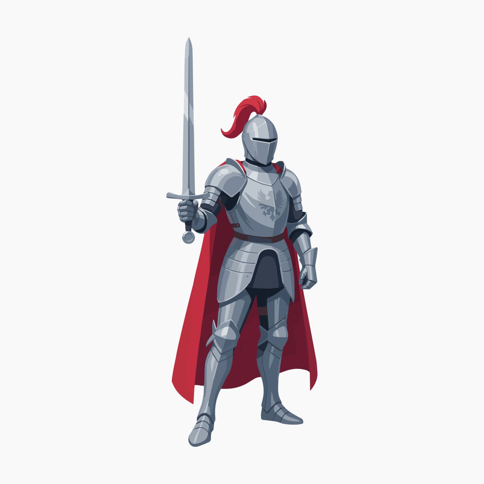 medieval-knight-standing-with-sword-vector-illustration
