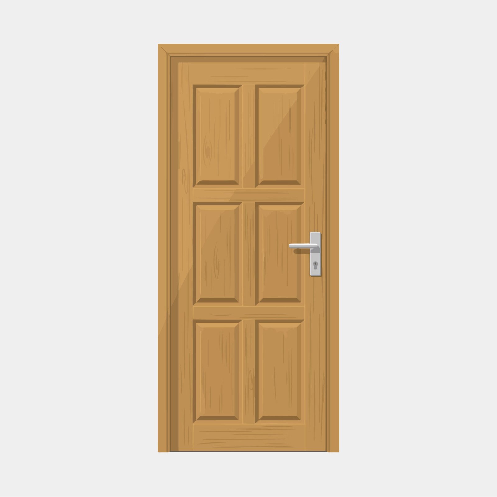 wooden-front-door-vector-illustration-with-keyhole