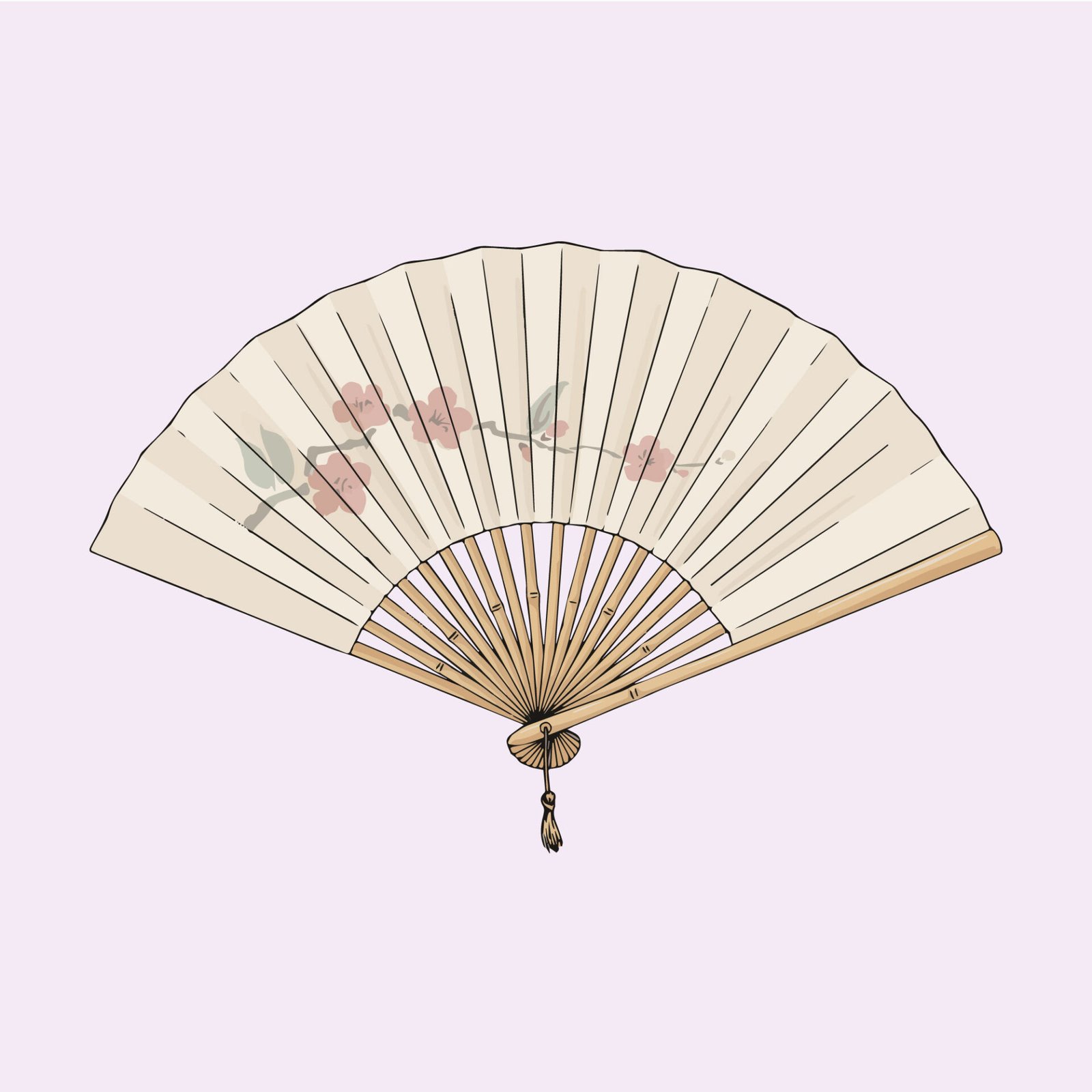 traditional-floral-folding-hand-fan-vector-illustration