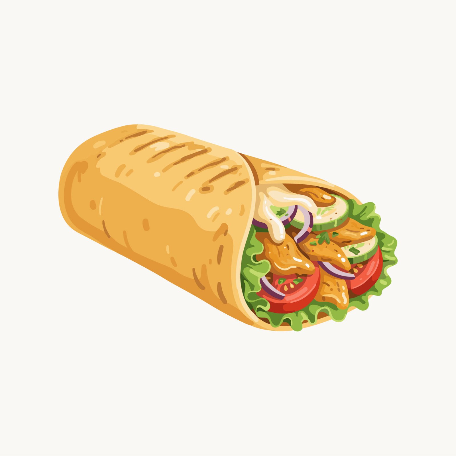 grilled-chicken-shawarma-wrap-vector-illustration-isolated