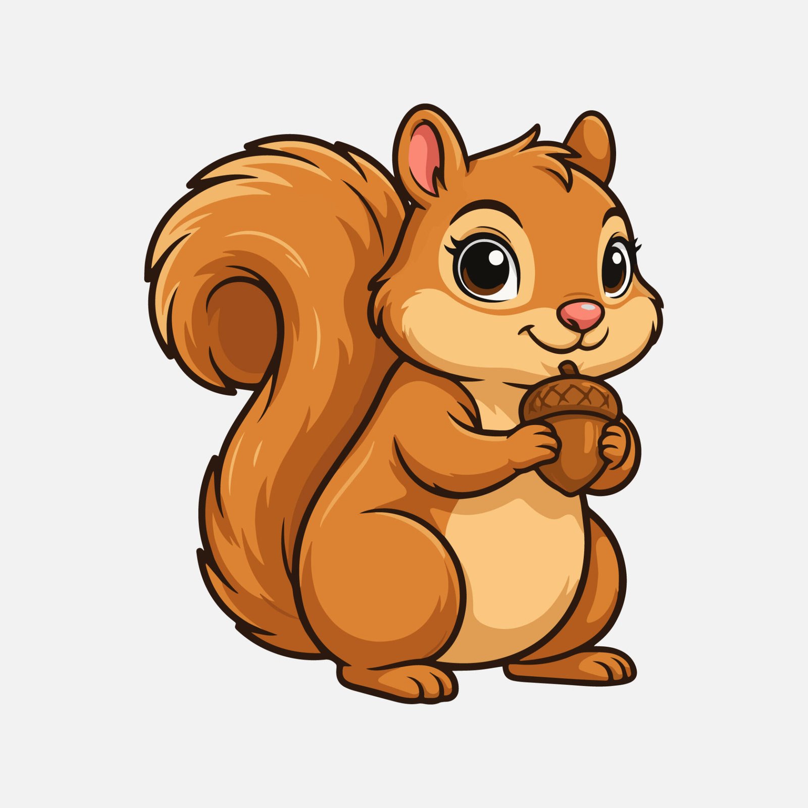 squirrel-acorn-animal-vector-isolated