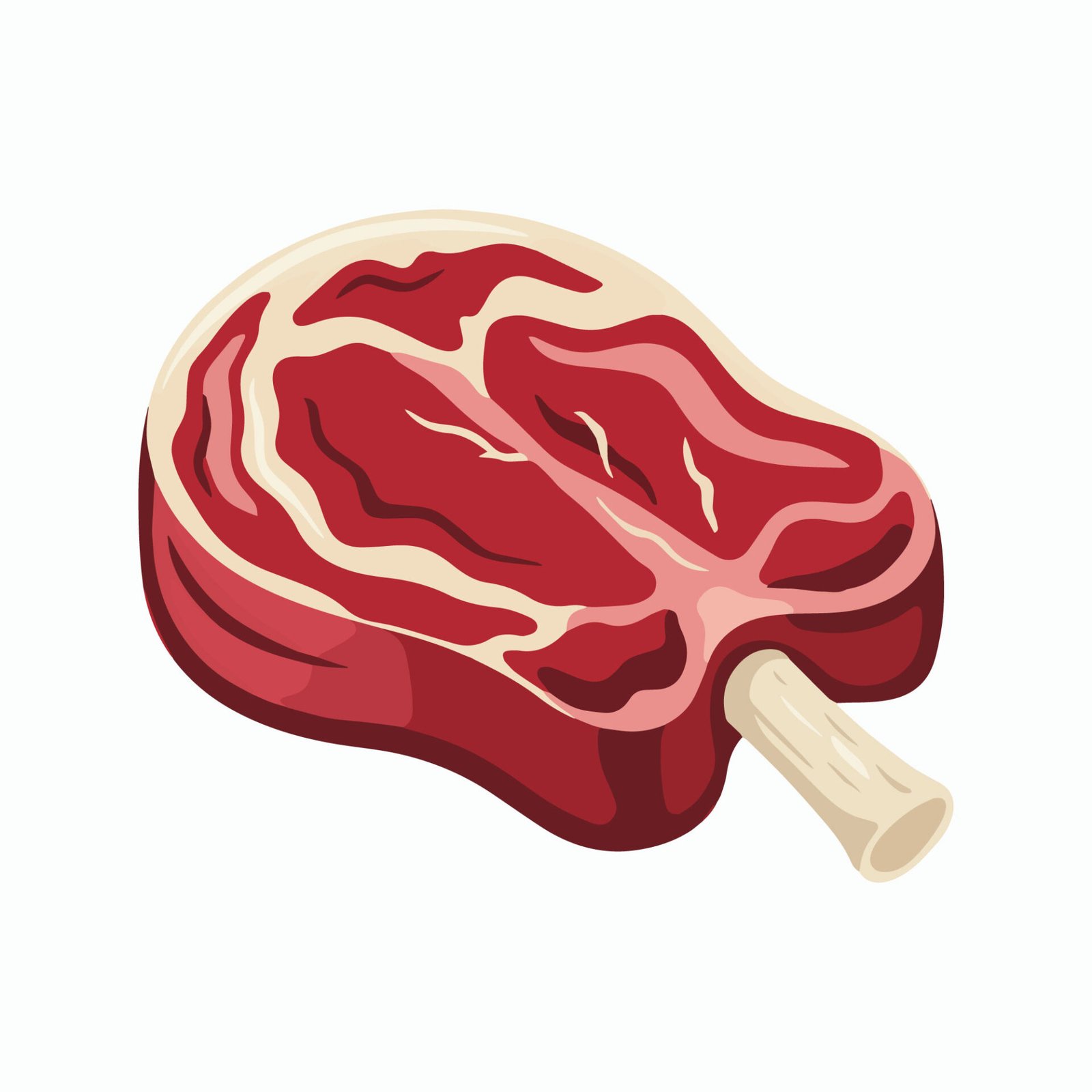 raw-t-bone-steak-vector-illustration