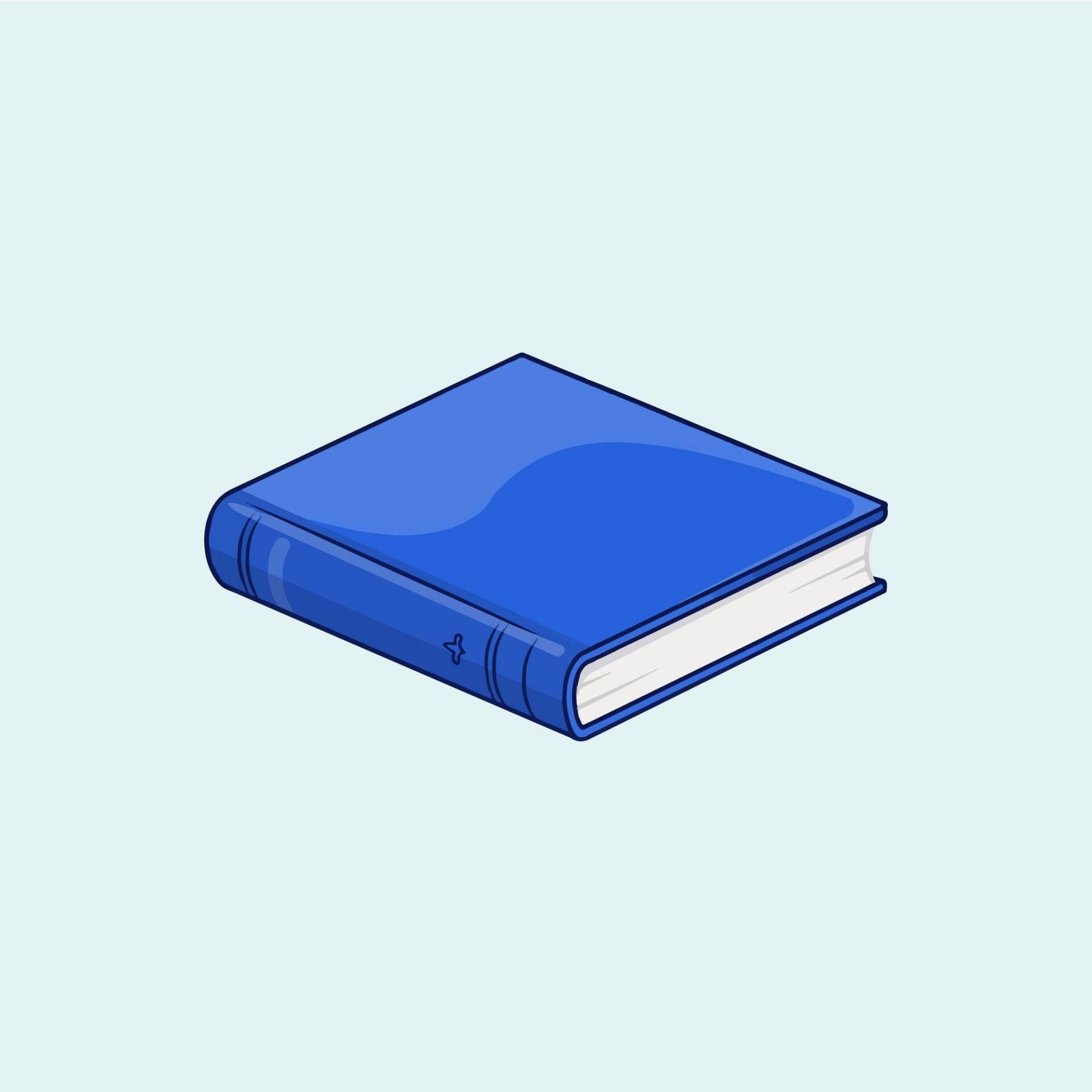 blue-hardcover-book-isometric-vector-illustration