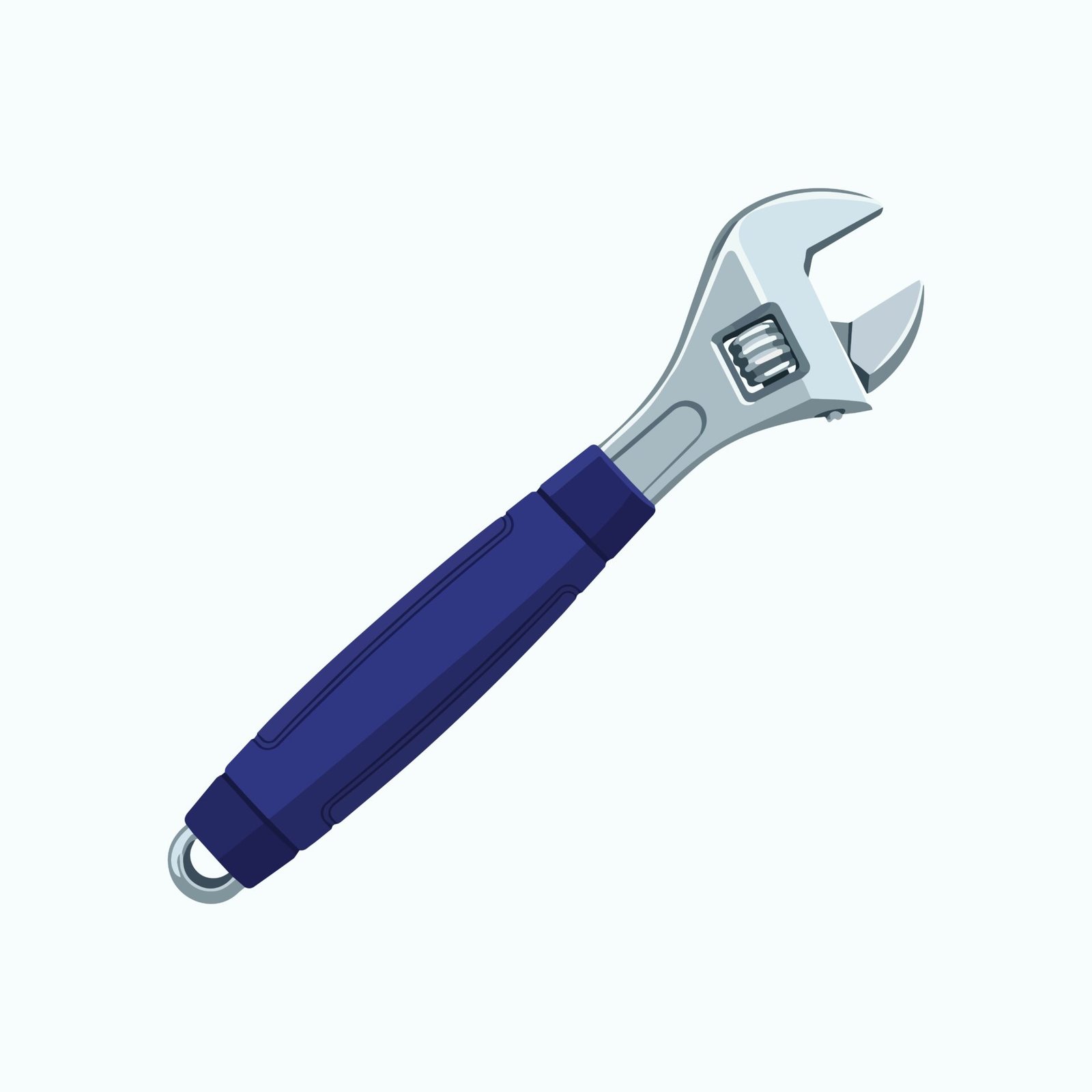 adjustable-spanner-wrench-tool-vector-illustration