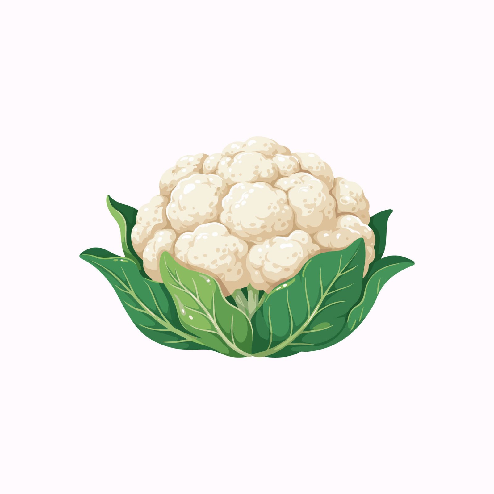 free-vector-fresh-cauliflower-vegetable-concept