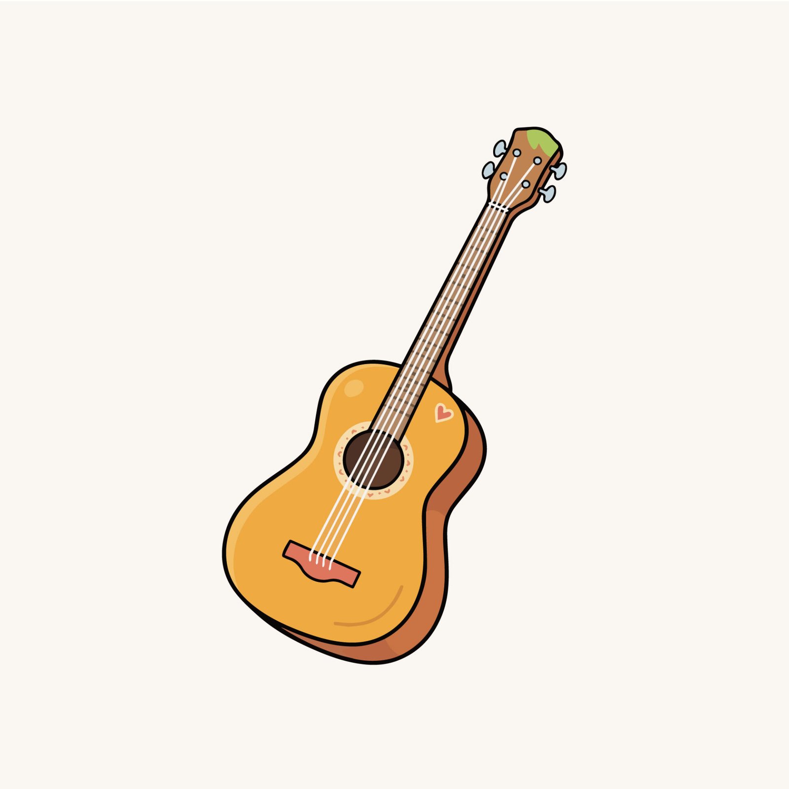 cute-hand-drawn-acoustic-guitar-vector-doodle-illustration