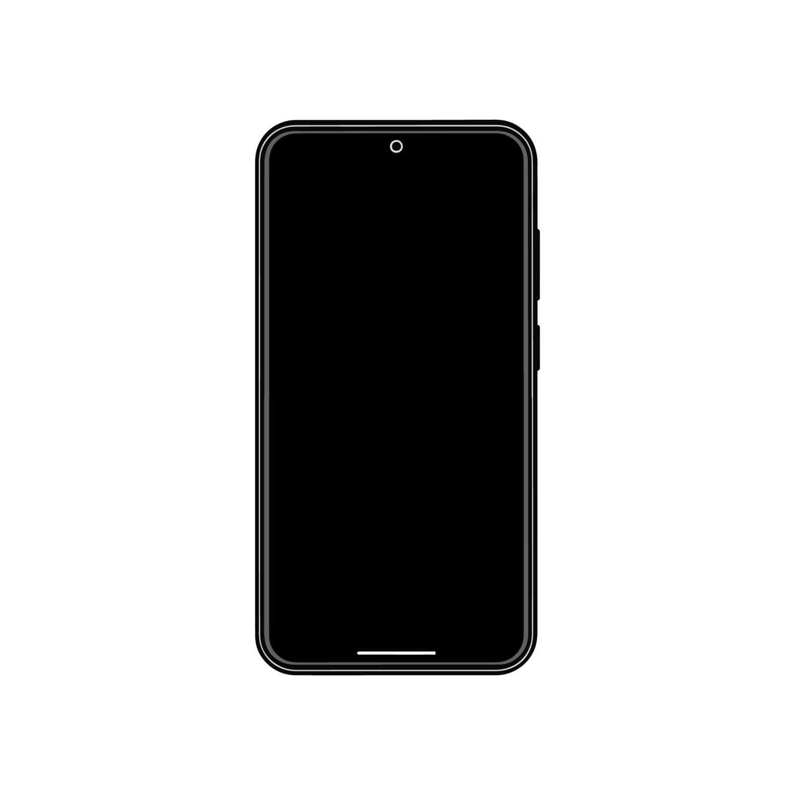 sleek-black-smartphone-screen-mockup-vector-illustration
