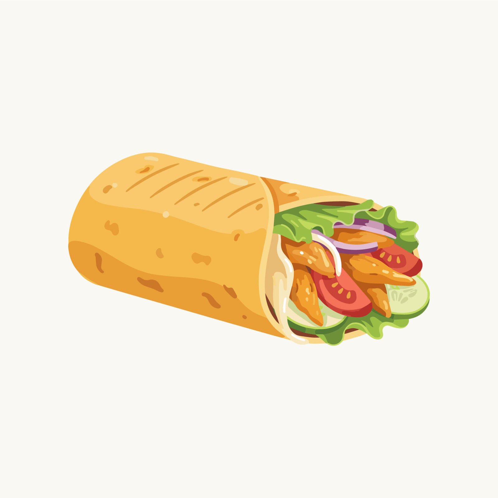 chicken-burrito-wrap-vector-illustration-isolated-on-white-background