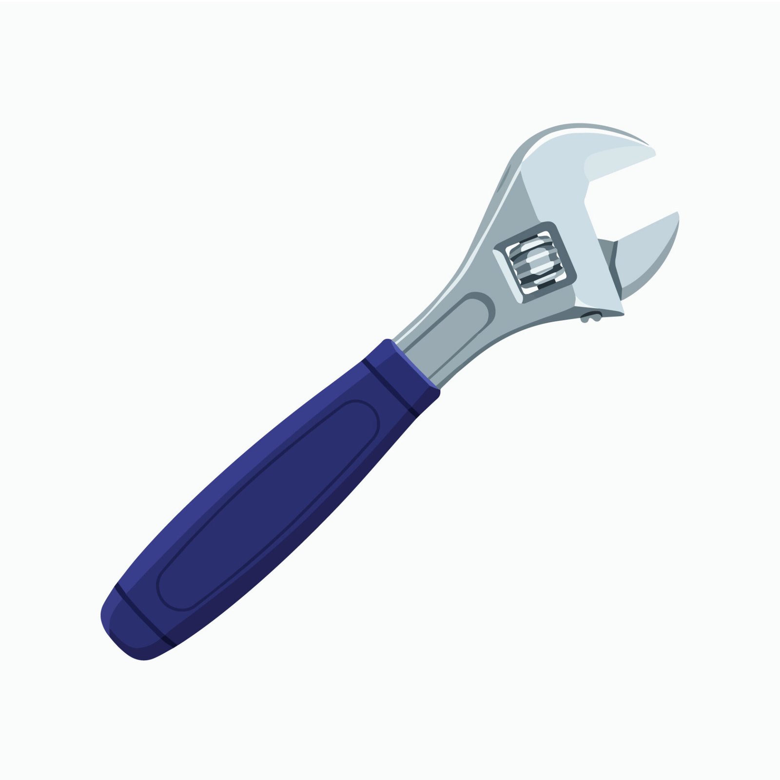 adjustable-spanner-wrench-tool-vector-illustration