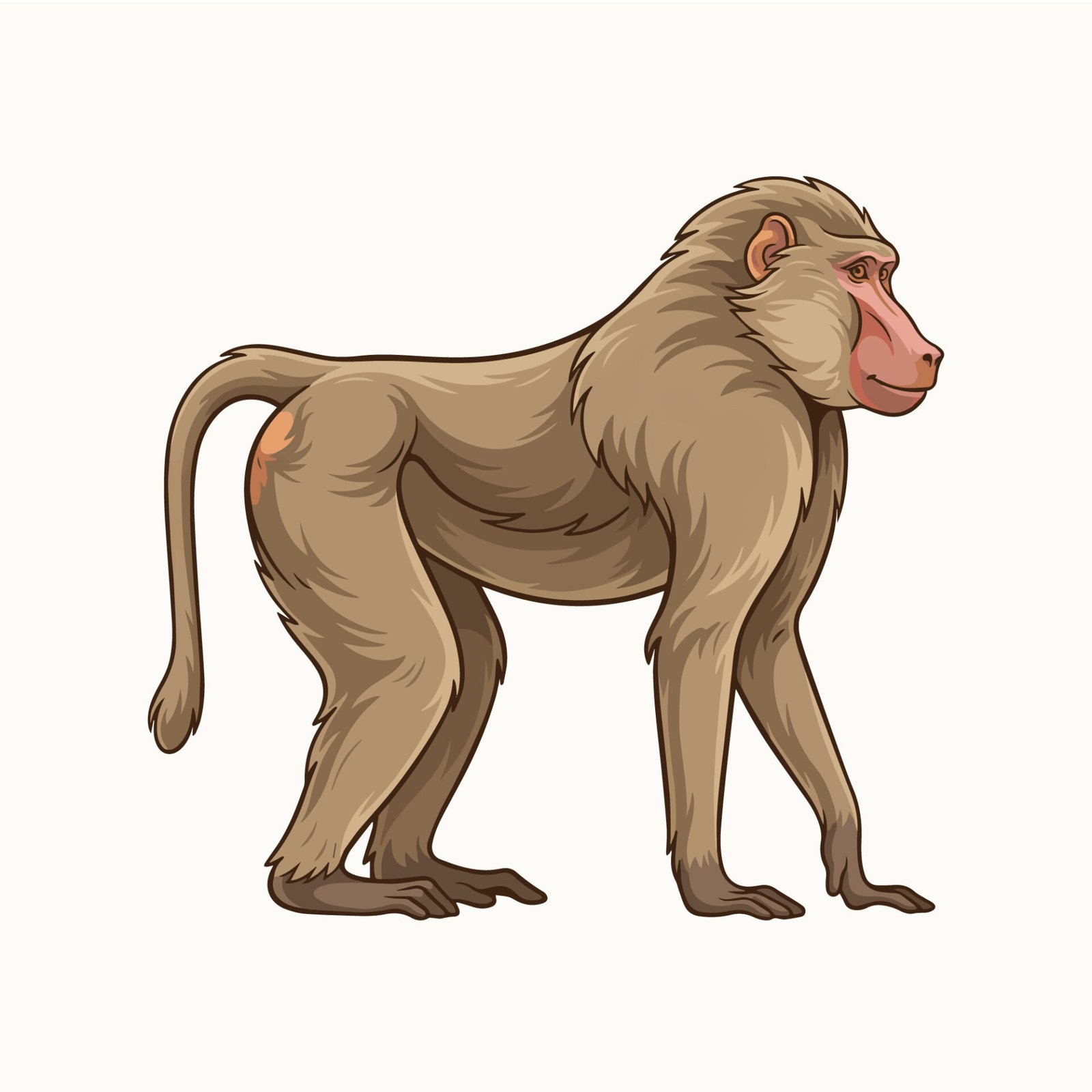 baboon-monkey-animal-vector-illustration
