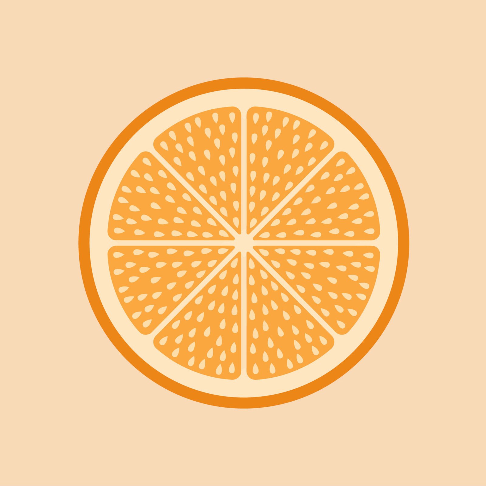 free-flat-design-orange-fruit-cross-section-icon