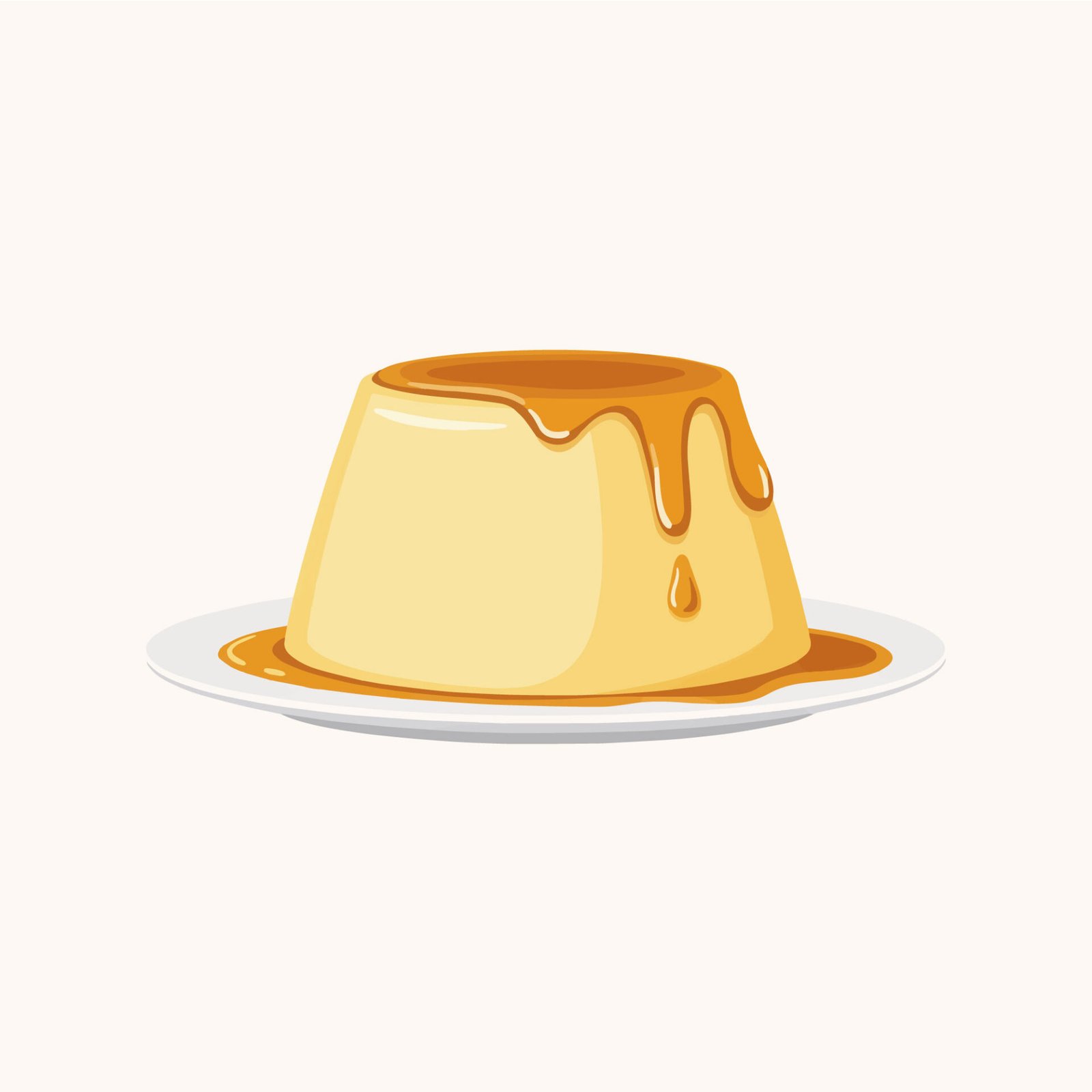 delicious-caramel-flan-dessert-vector-illustration