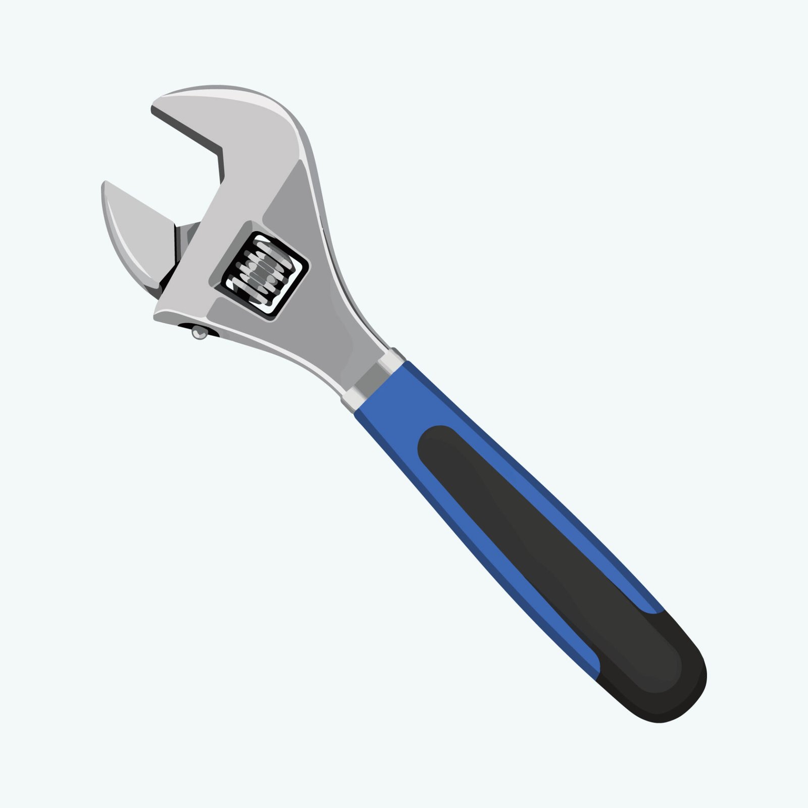 adjustable-spanner-wrench-tool-vector-illustration