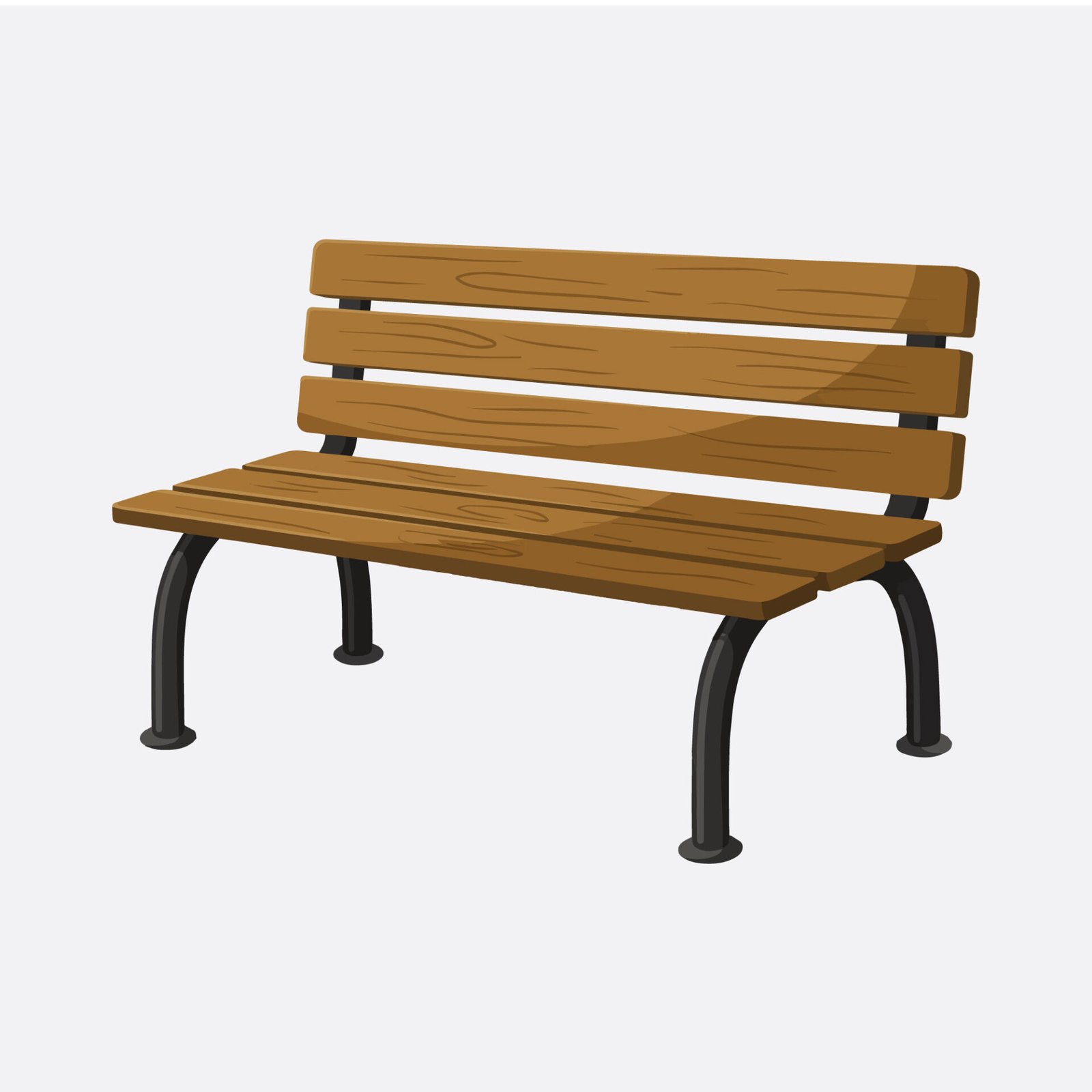 3d-perspective-view-wooden-park-bench-with-metal-legs-vector