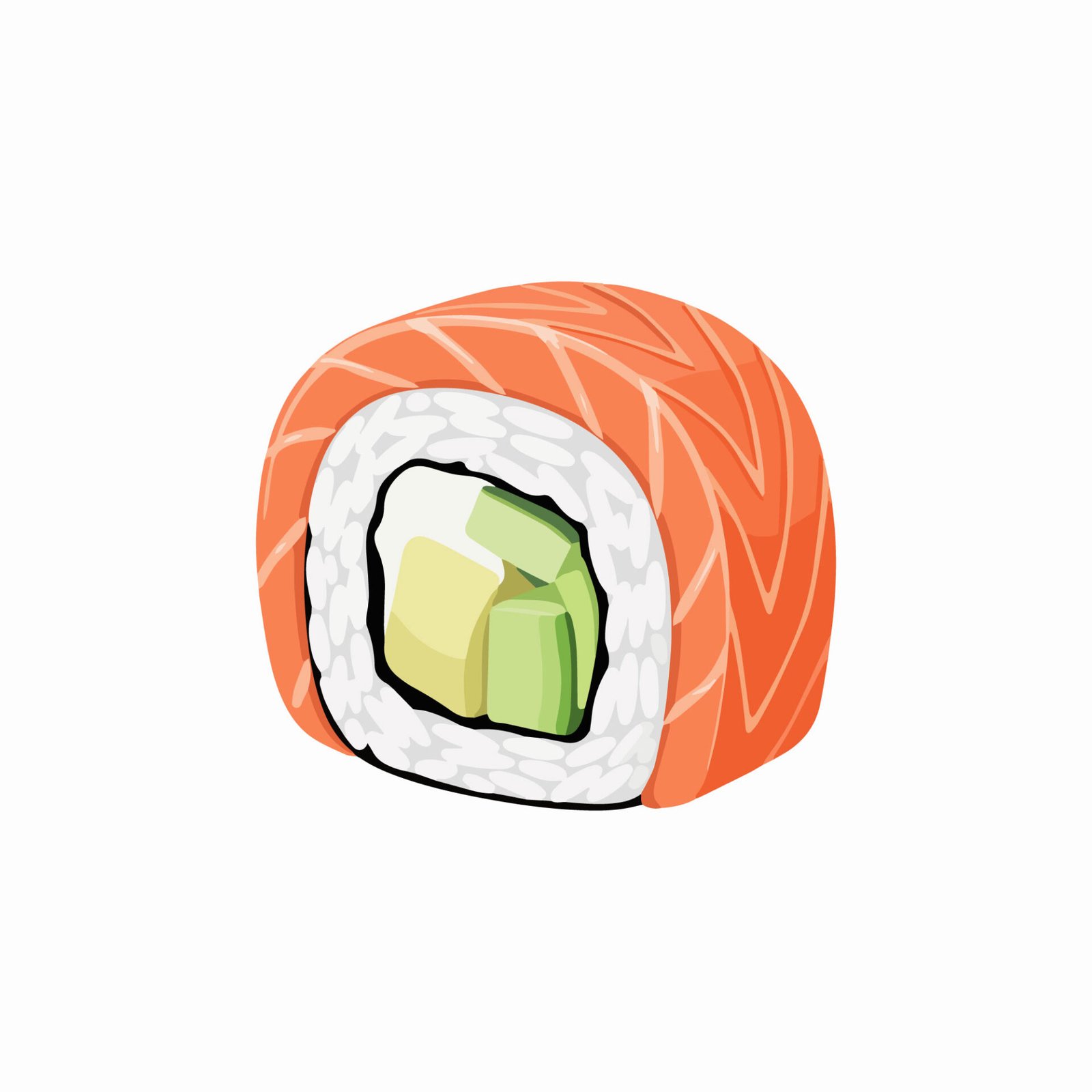 fresh-salmon-uramaki-sushi-roll-vector-illustration