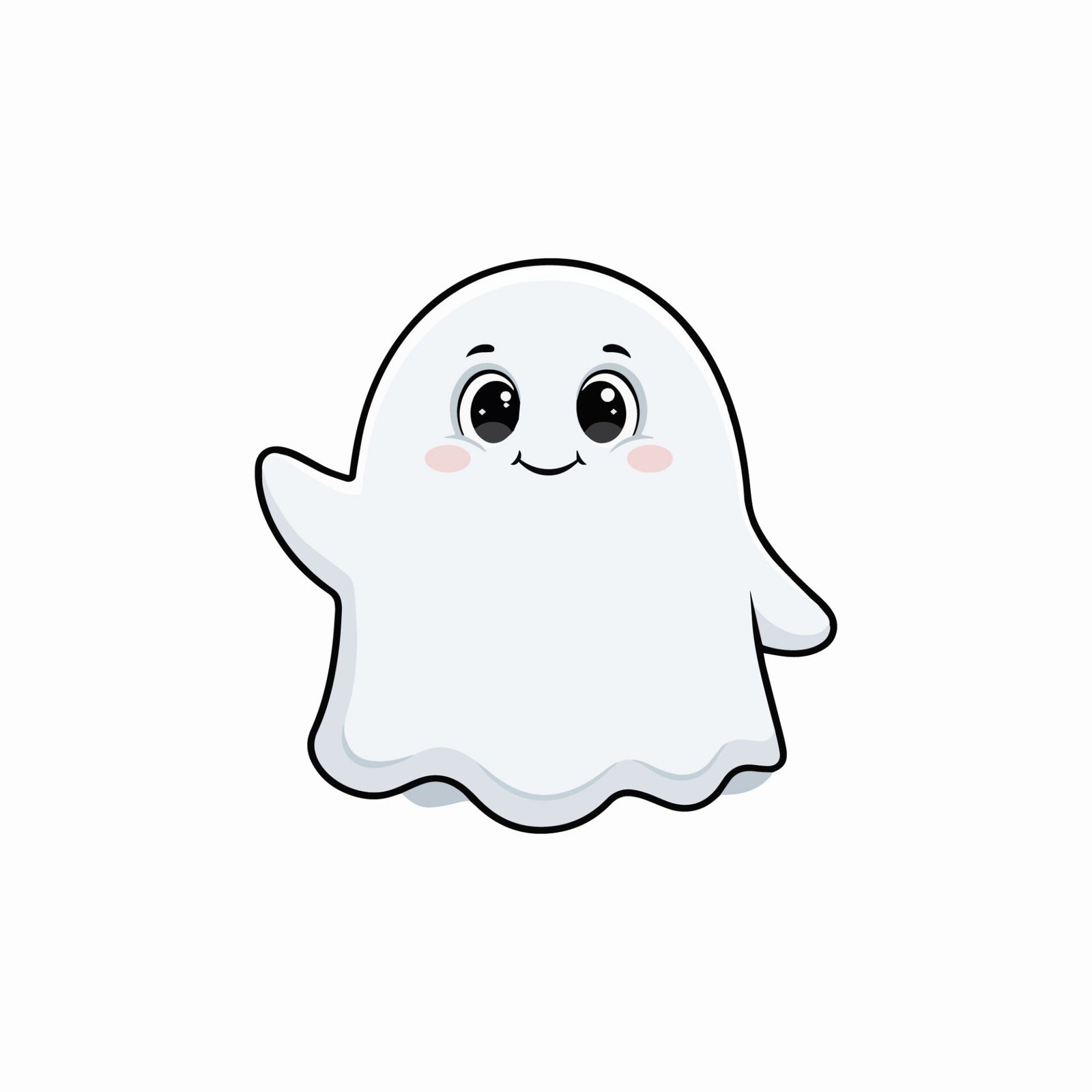 cute-white-ghost-waving-hand-vector-icon