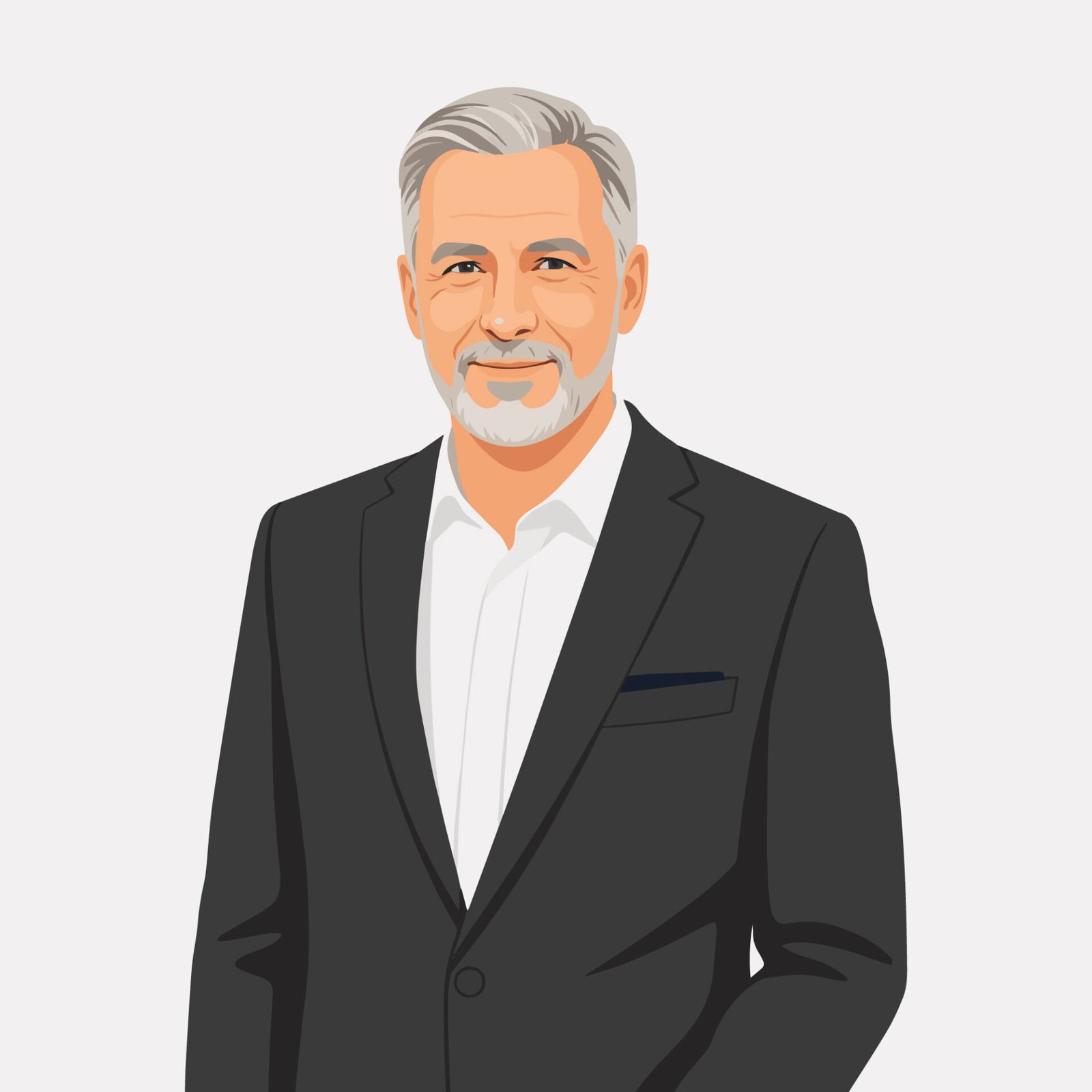 handsome-senior-businessman-portrait-vector-illustration