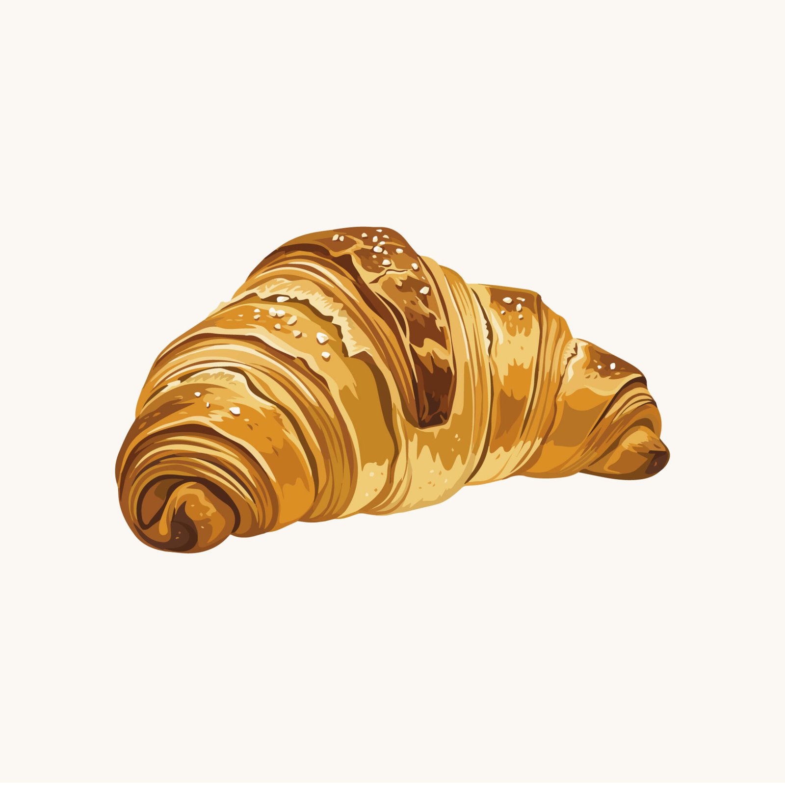 crispy-french-croissant-vector-illustration