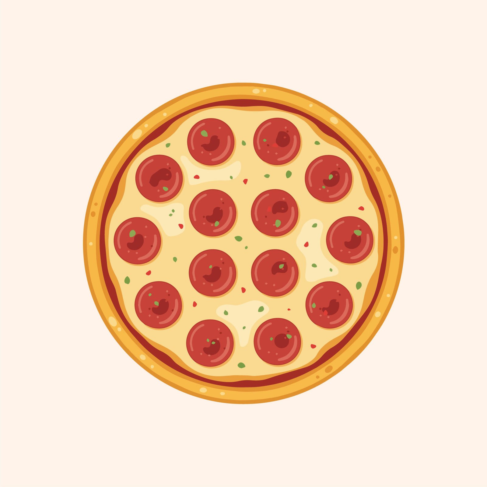 fresh-pepperoni-pizza-vector-illustration-from-top-view